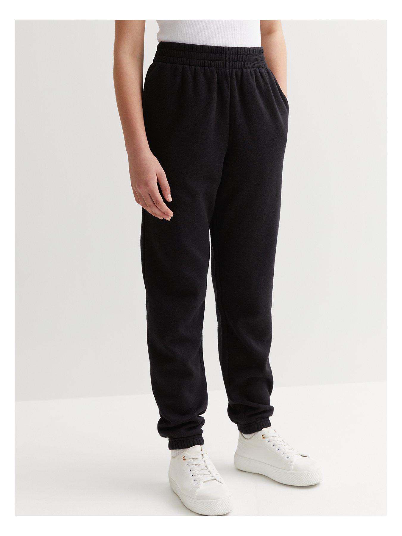 New look black cuffed joggers sale