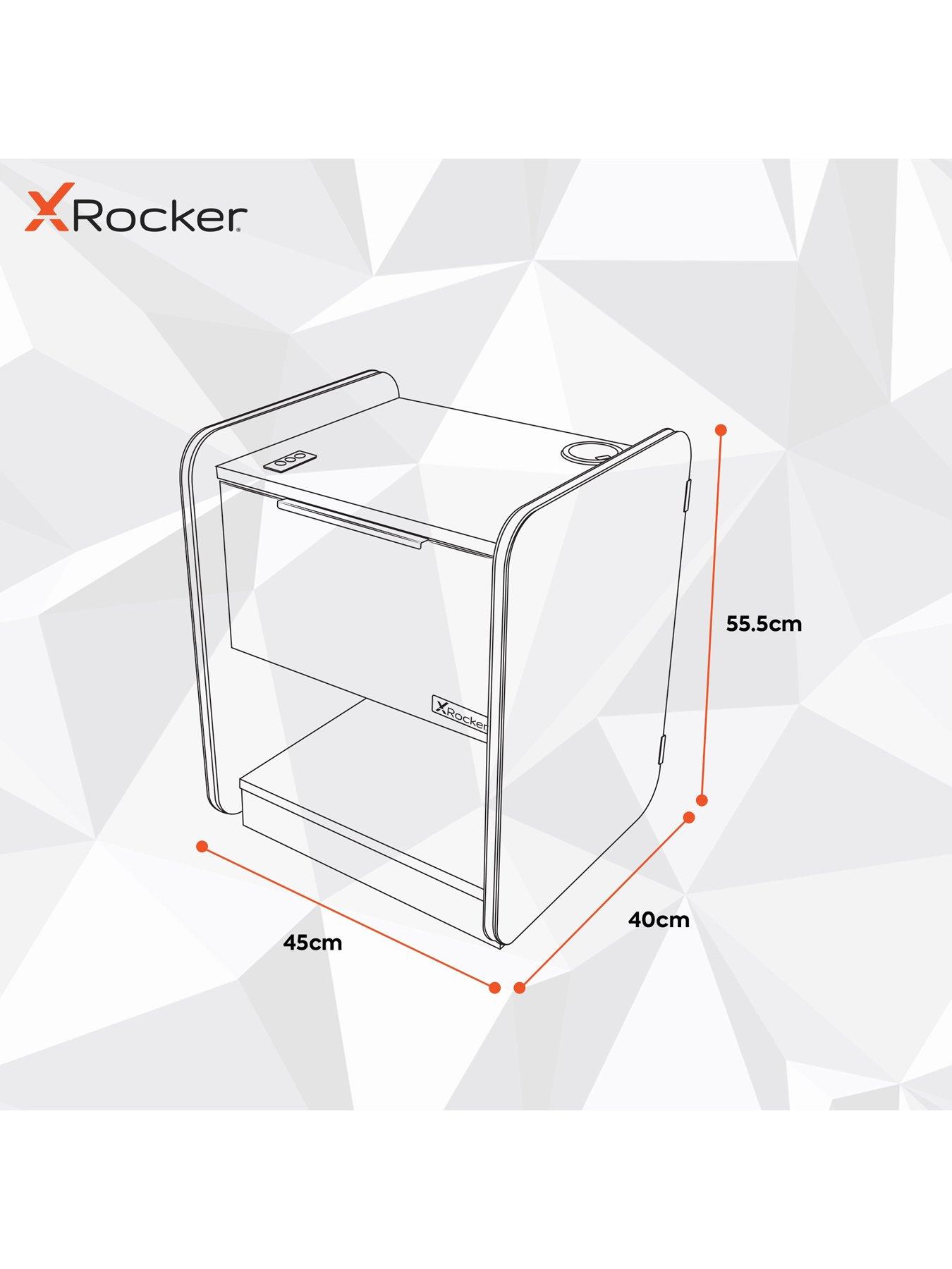 X Rocker Electra Bedside Table With Wireless Charging And Led Lights | Very