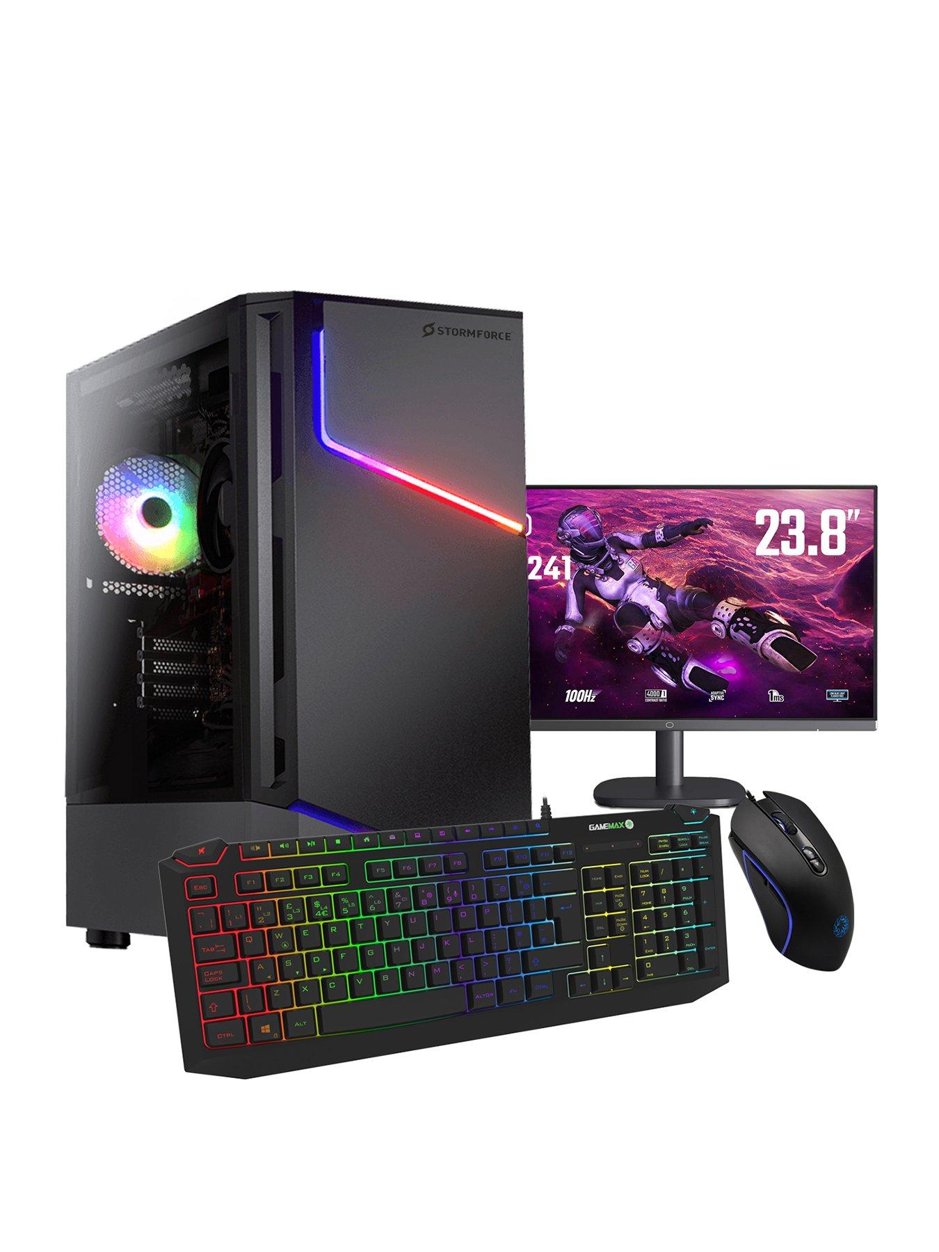 Stormforce Onyx PC Gaming Bundle - AMD Ryzen 5 4600G, 16GB RAM 