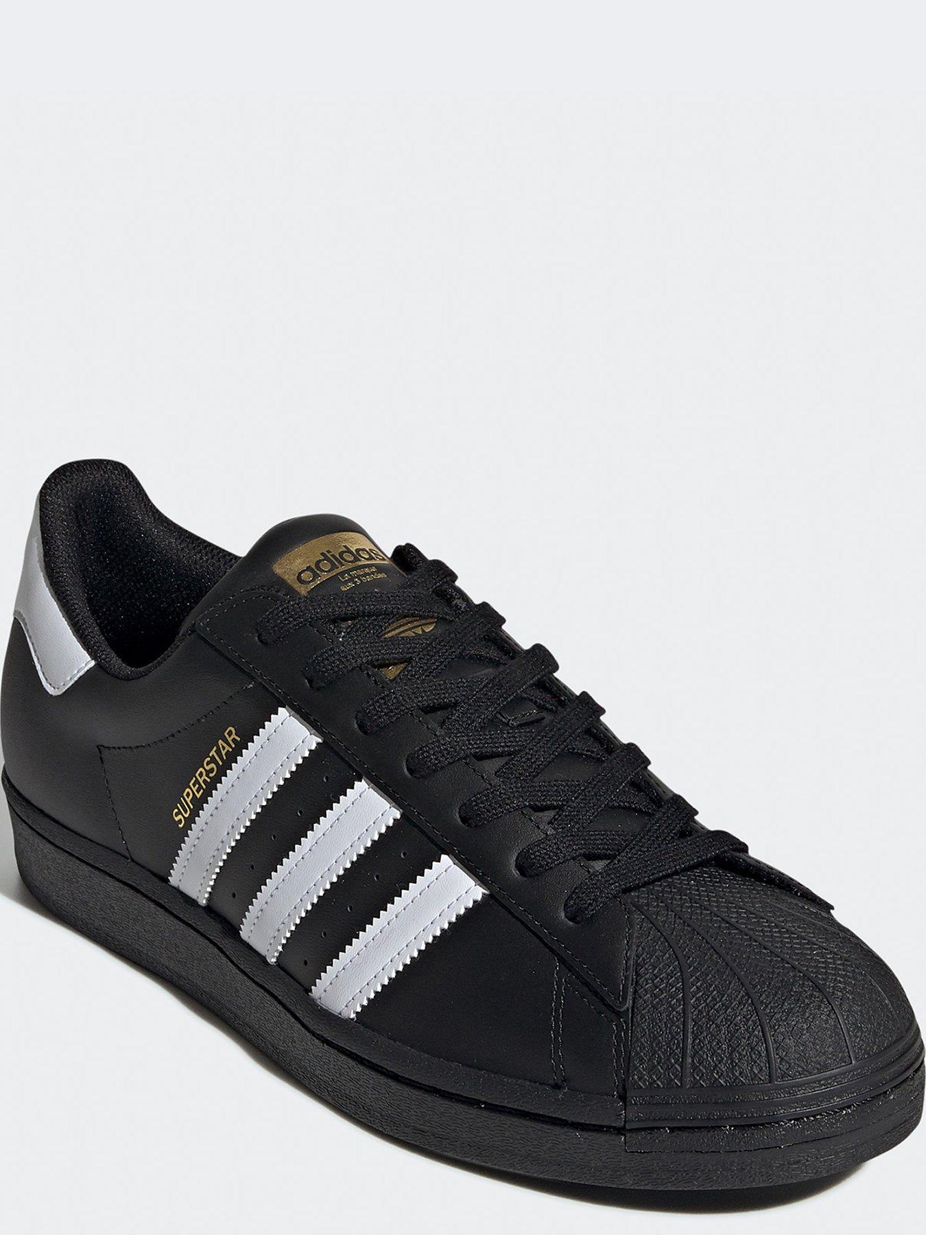 adidas Originals Superstar Trainers Black white Very