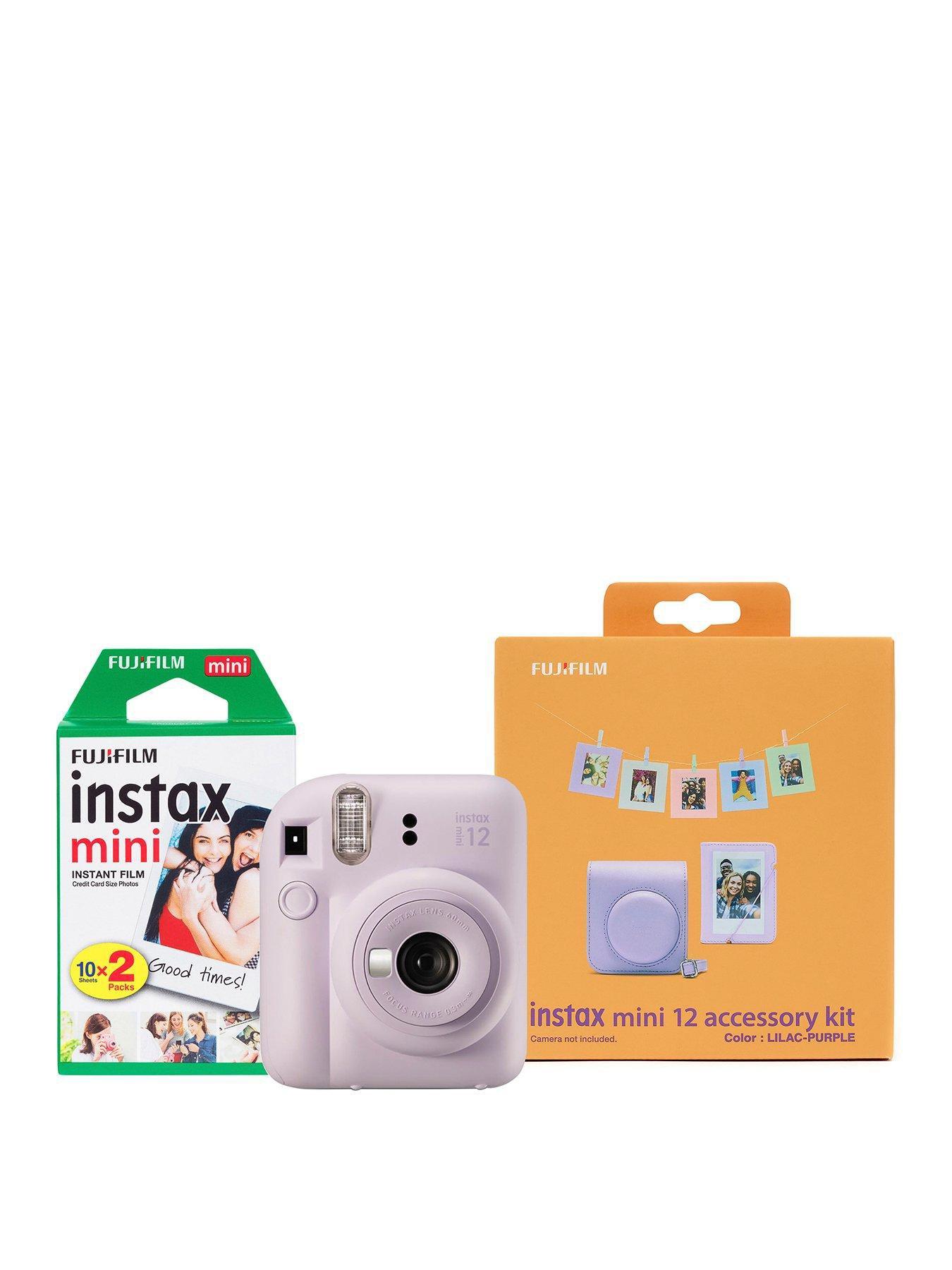 Image 1 of 7 of Fujifilm Instax Mini 12 Instant Camera Kit inc Case, Photo Album, Hanging Cards &amp; Pegs + 20 Shot Film