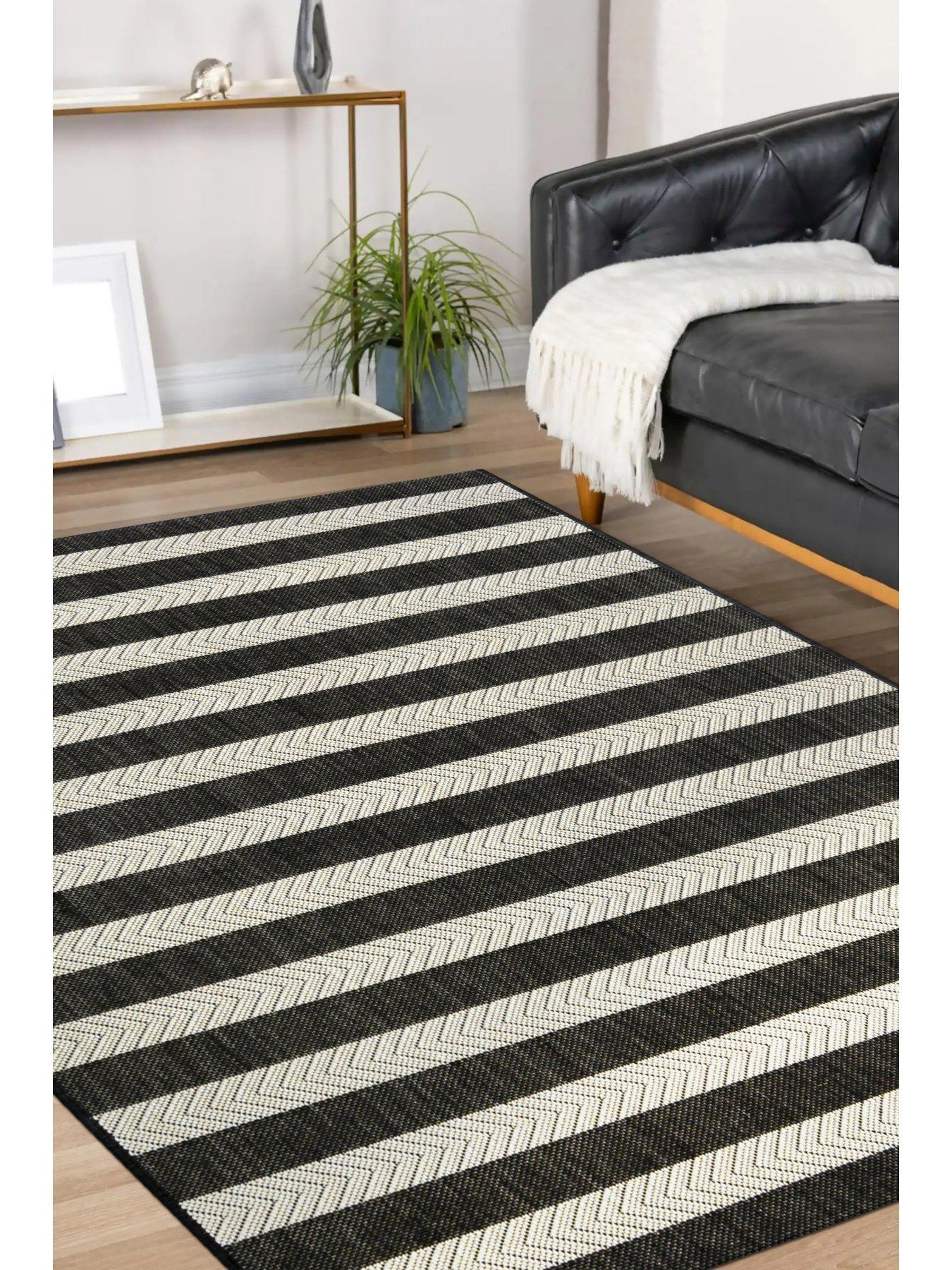 Product photograph of Very Home Bosa Indoor Outdoor Flatweave Rug from very.co.uk
