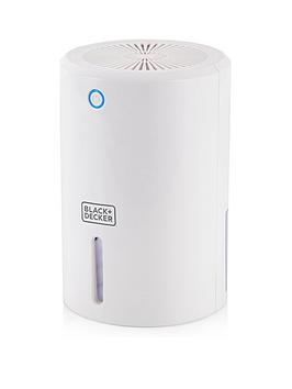 Product photograph of Black Decker 900ml Portable Mini Dehumidifier Removable Water Tank White Bxeh60001gb from very.co.uk