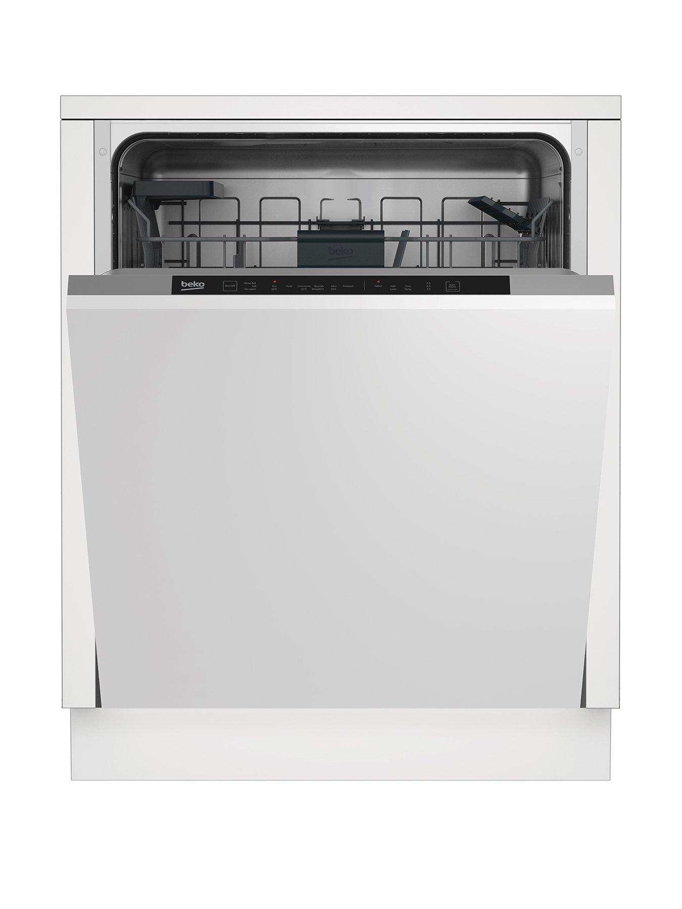 Product photograph of Beko Din16430 60cm Wide Fully Integrated 14-place Standard Dishwasher - Dishwasher Only from very.co.uk