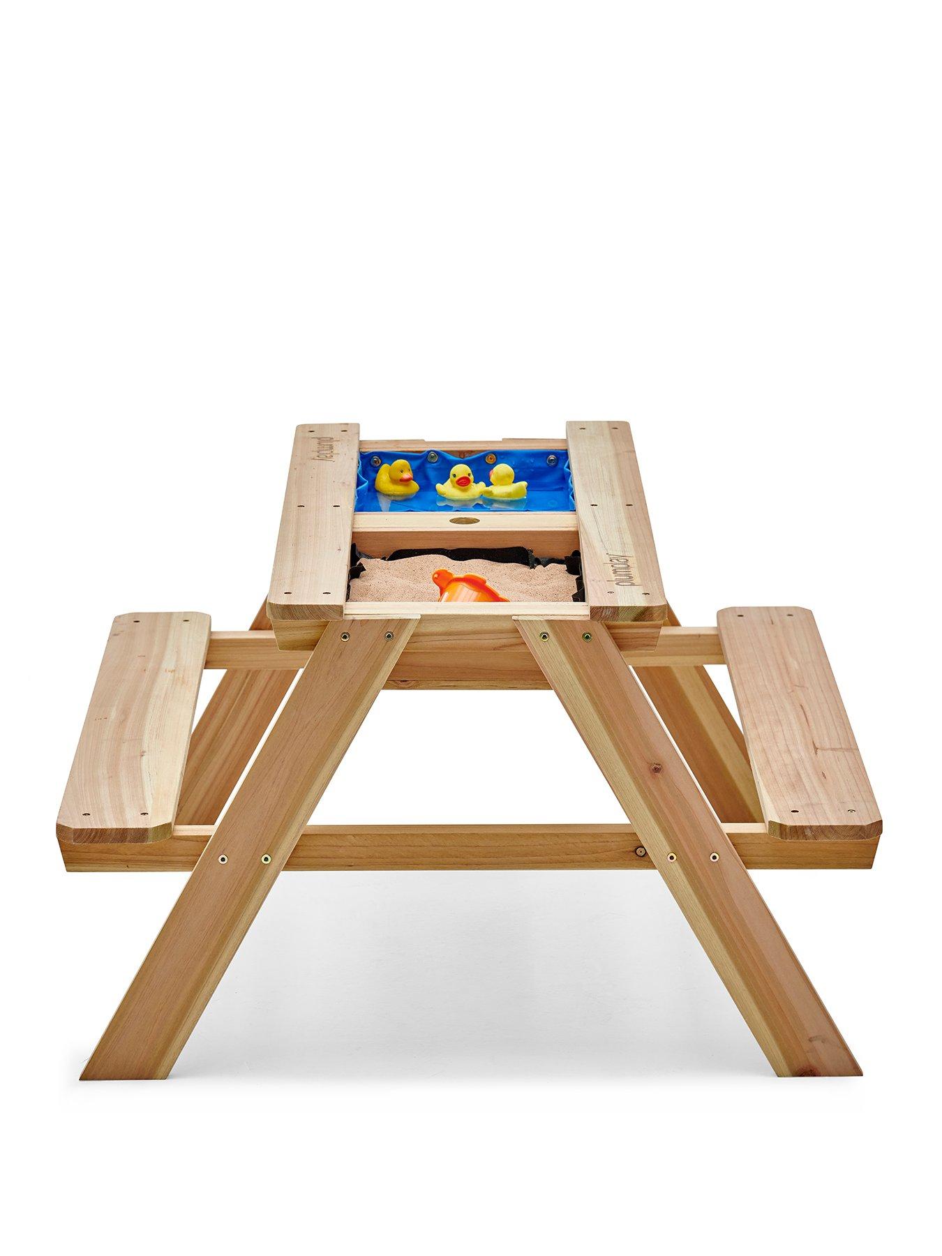 Plum Surfside Wooden Sand Water Picnic Table Natural Very
