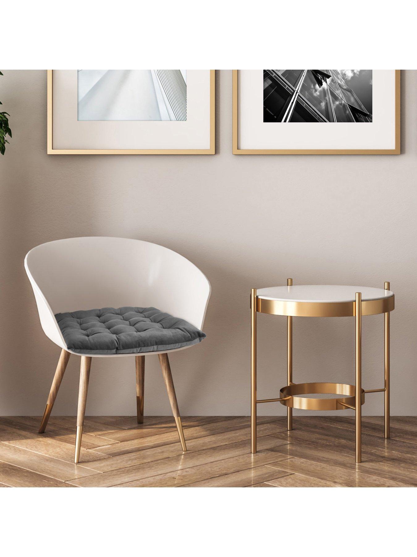 Very Home Velvet Seat Pad Pair