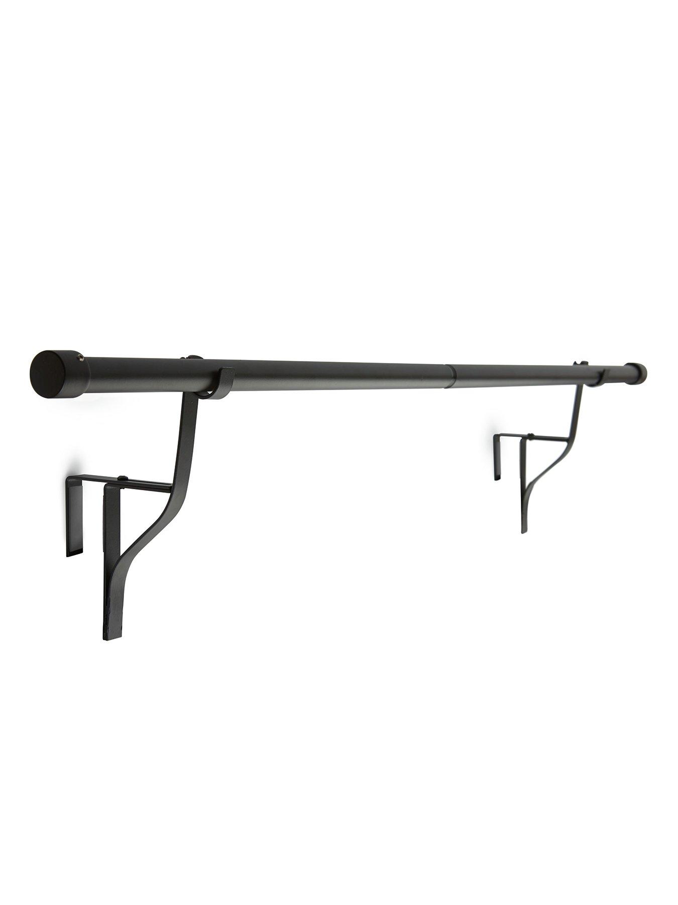 Product photograph of Very Home Extendable No-drill Over Door Extendable Curtain Pole from very.co.uk