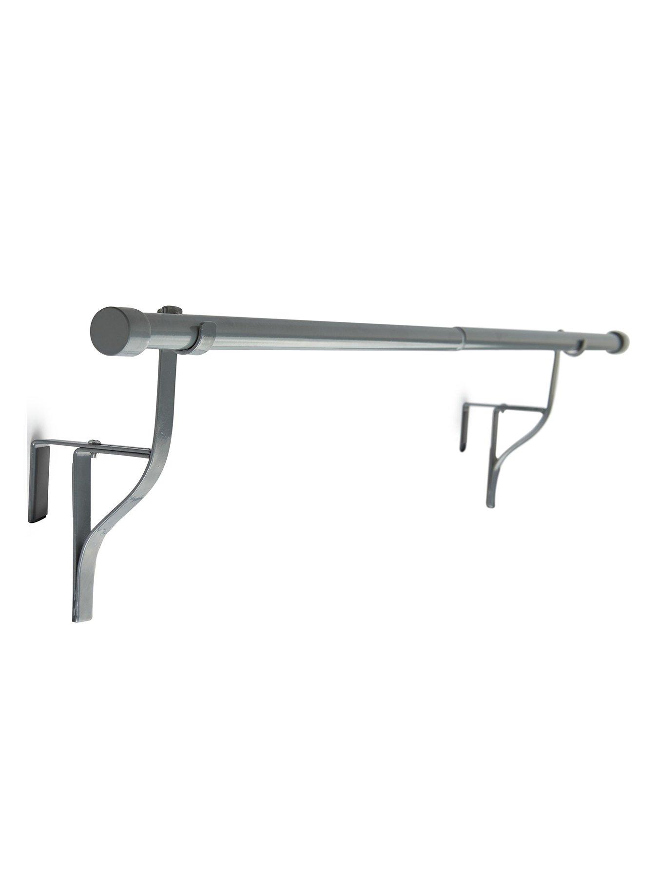 undefined Extendable No-Drill Over Door Extendable Curtain Pole