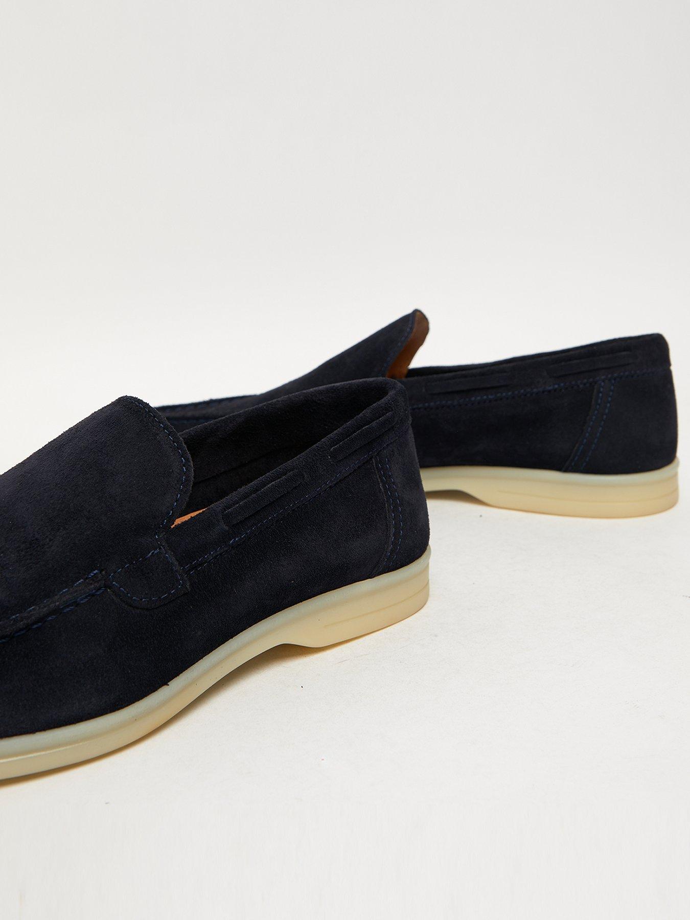 Image 4 of 4 of Schuh Philip Suede Driving Shoes - Navy