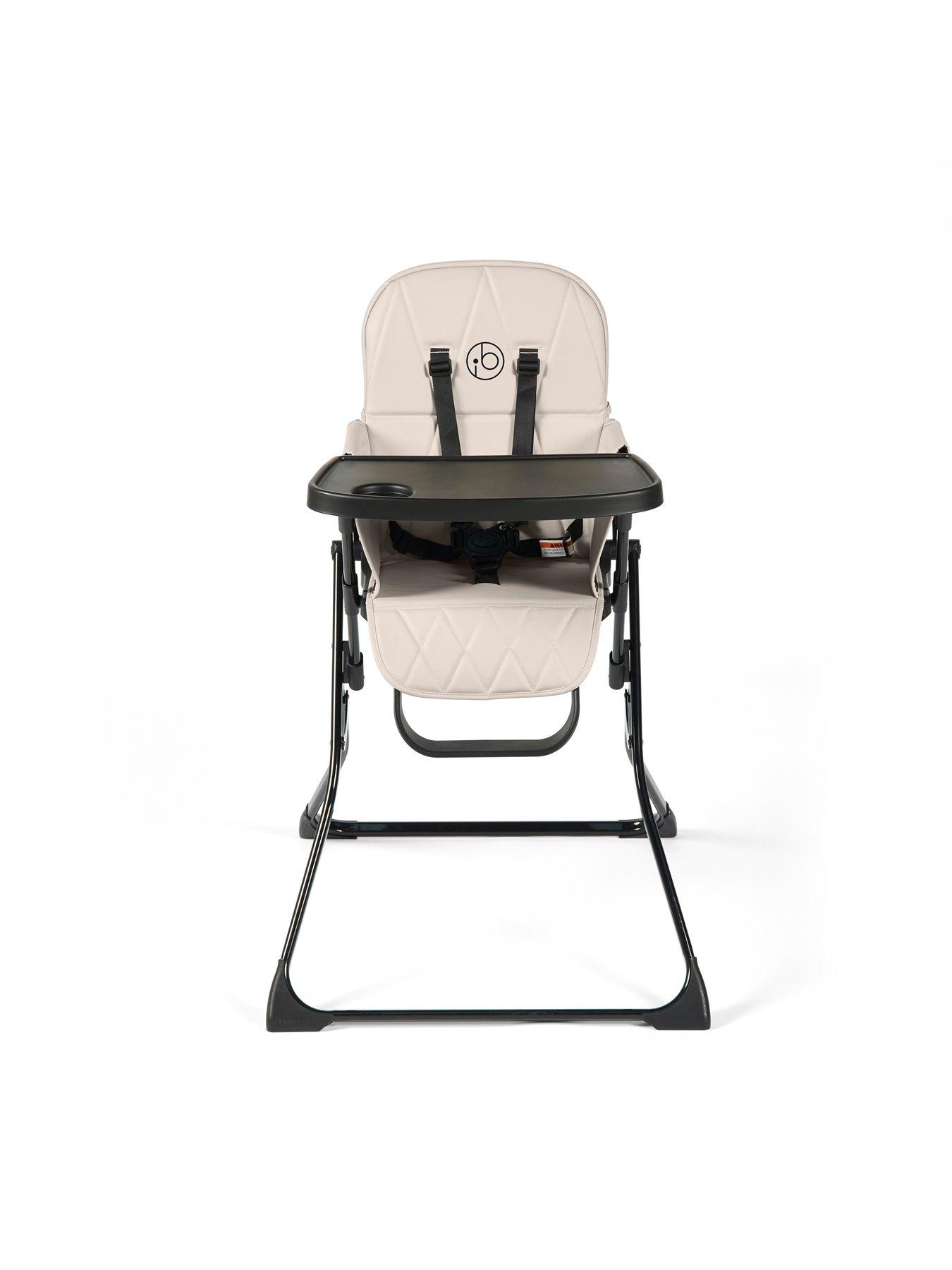 Product photograph of Ickle Bubba Flip Magic Fold Highchair - Pearl Grey from very.co.uk