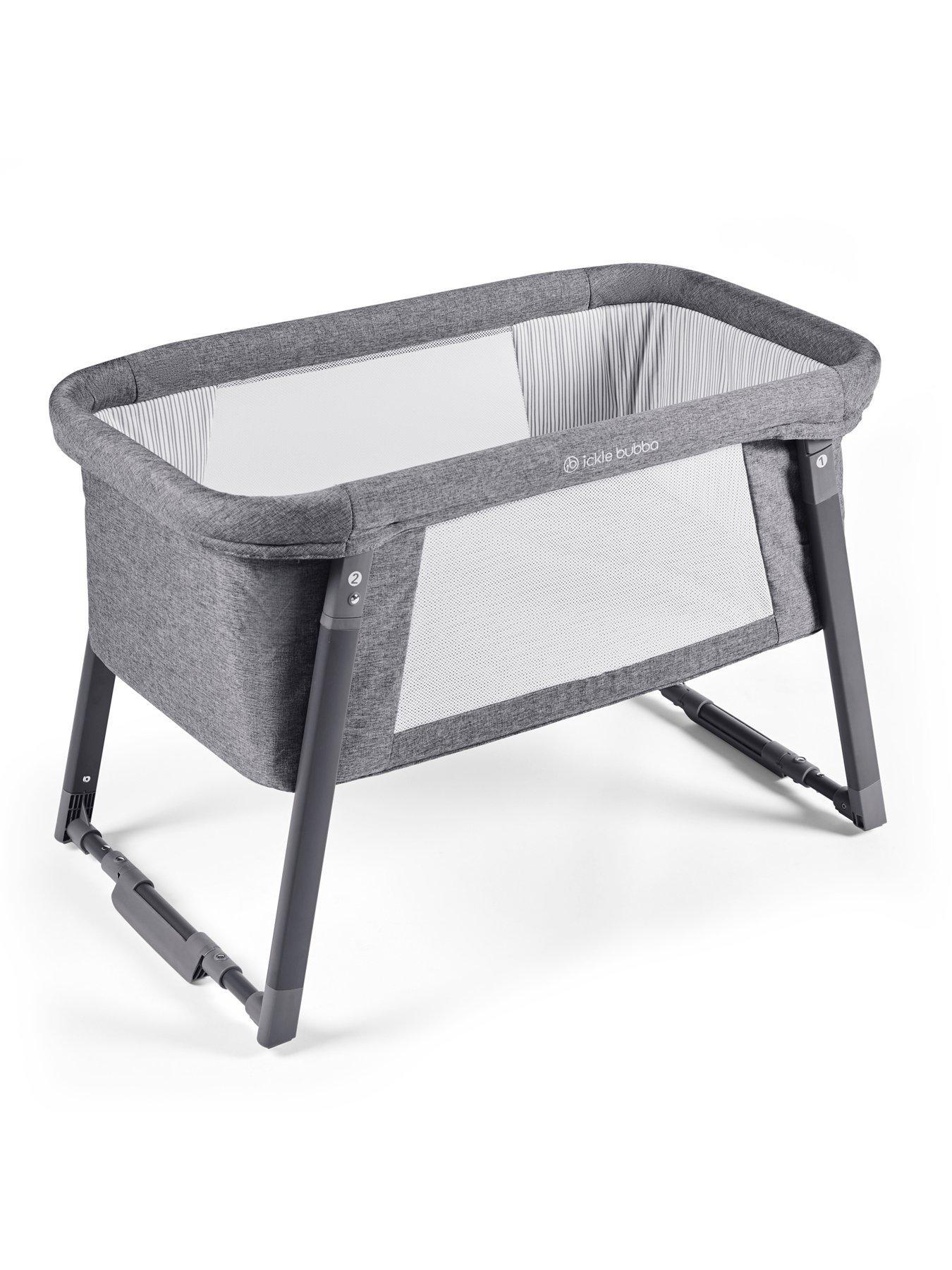 undefined Mini Rocker Crib - Space Grey