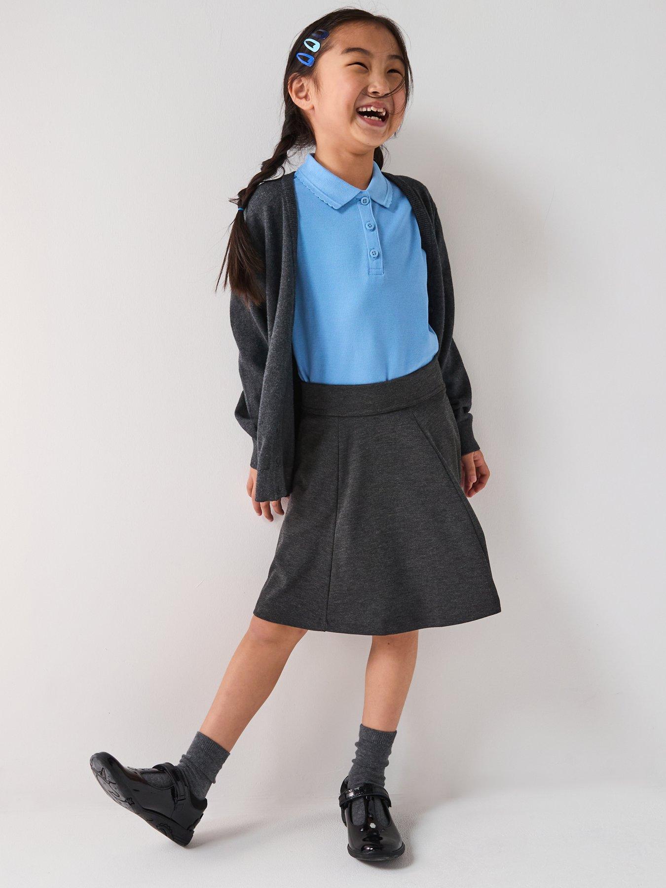 The Very Collection Girls Everyday 3 Pack Polo Tops - Blue