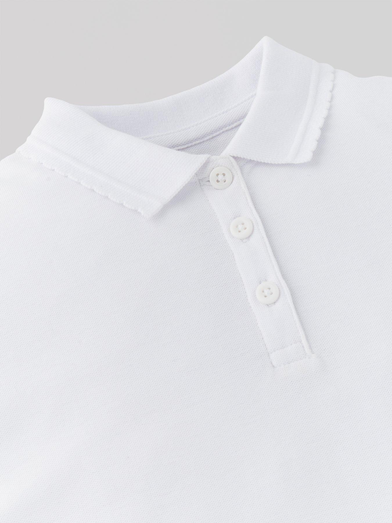 Image 5 of 6 of Everyday Girls 3 Pack School Polo Tops - White