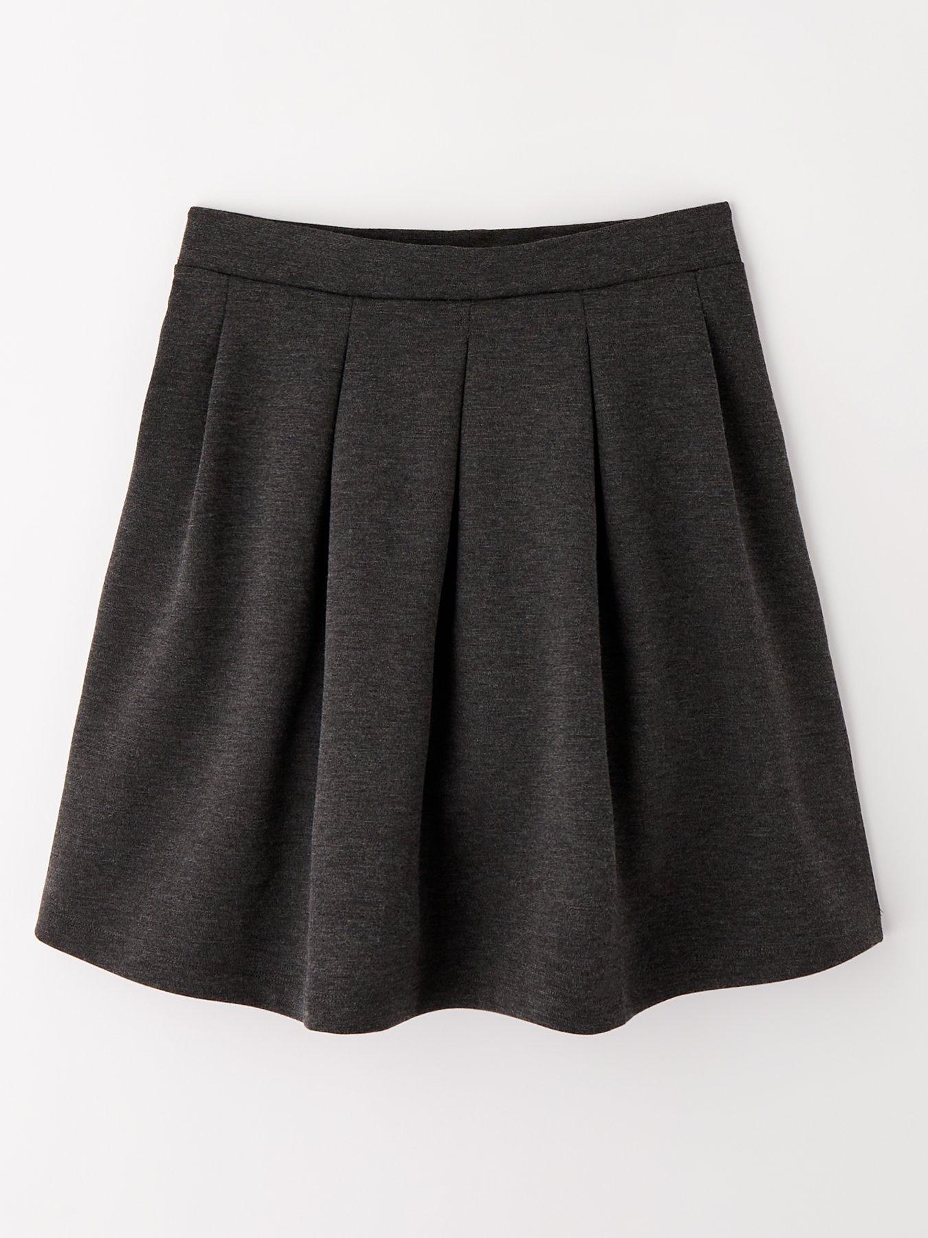 Black jersey skater school skirt hotsell