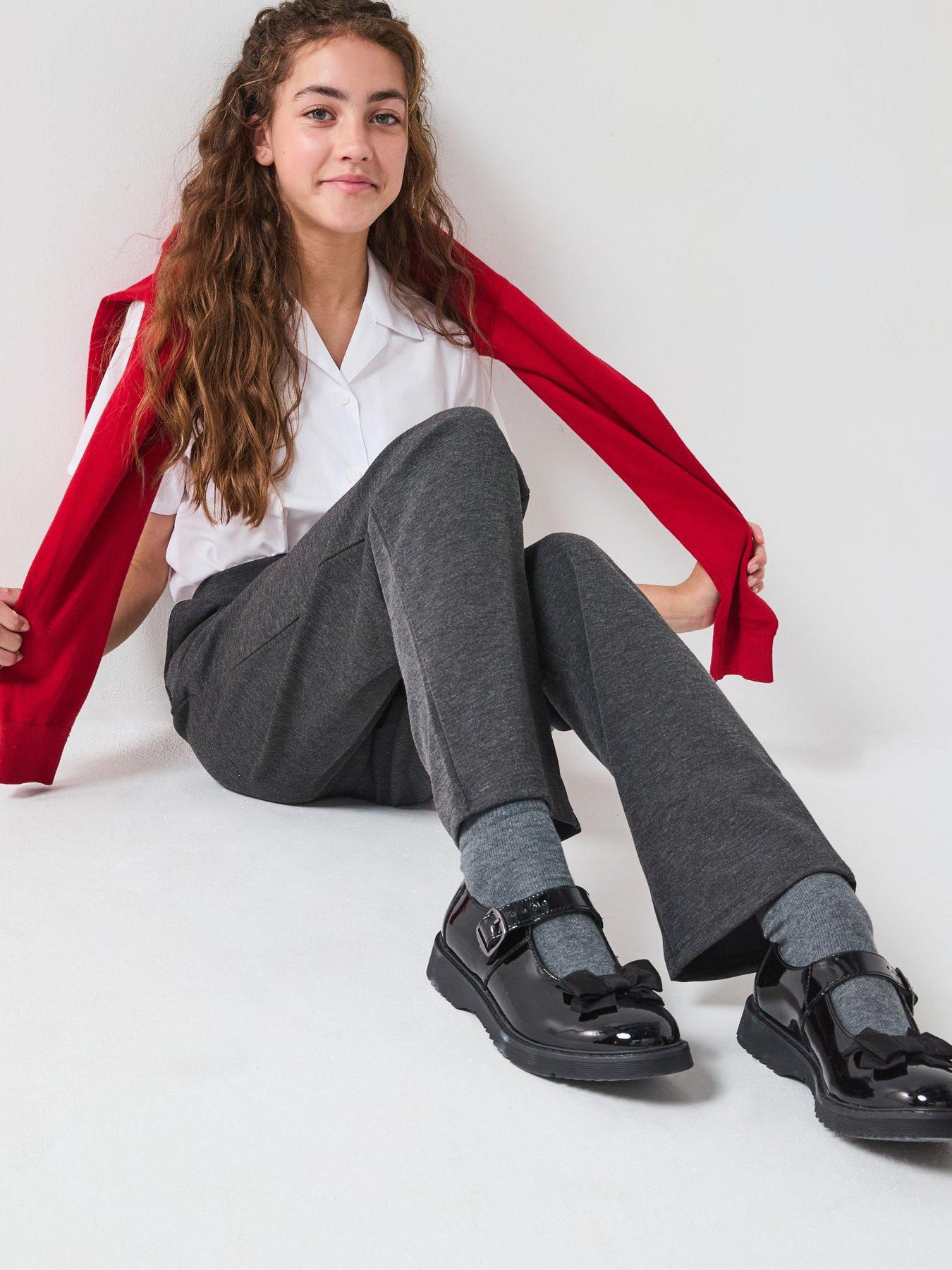 undefined Girls 2 Pack Jersey Trouser - Grey