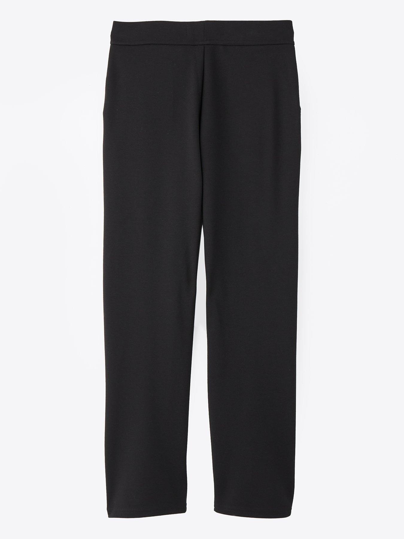 Image 3 of 6 of The Very Collection Girls 2 Pack Jersey School Trousers - Black