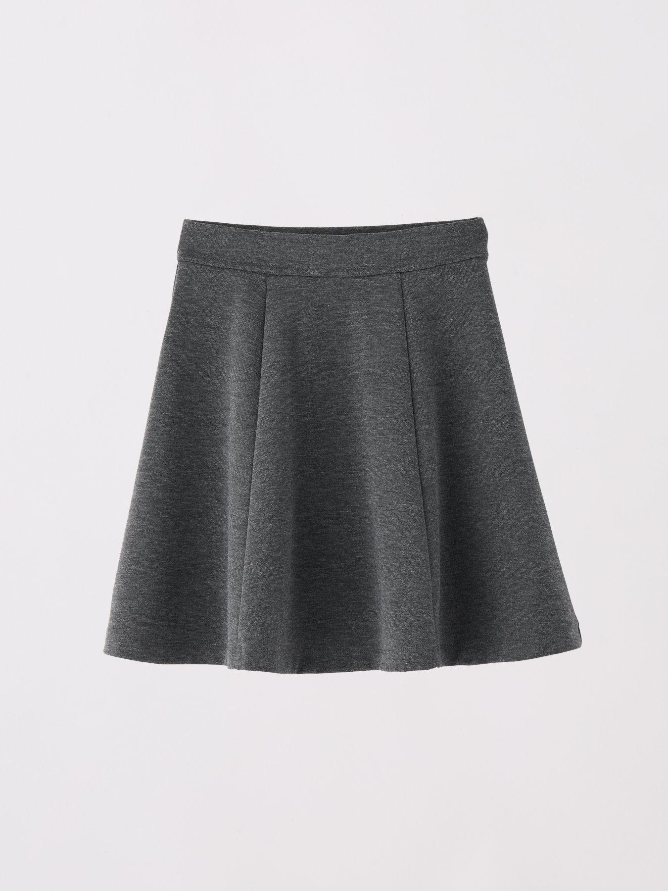 Image 4 of 7 of The Very Collection Girls 2 Pack Jersey Skater Skirts - Grey