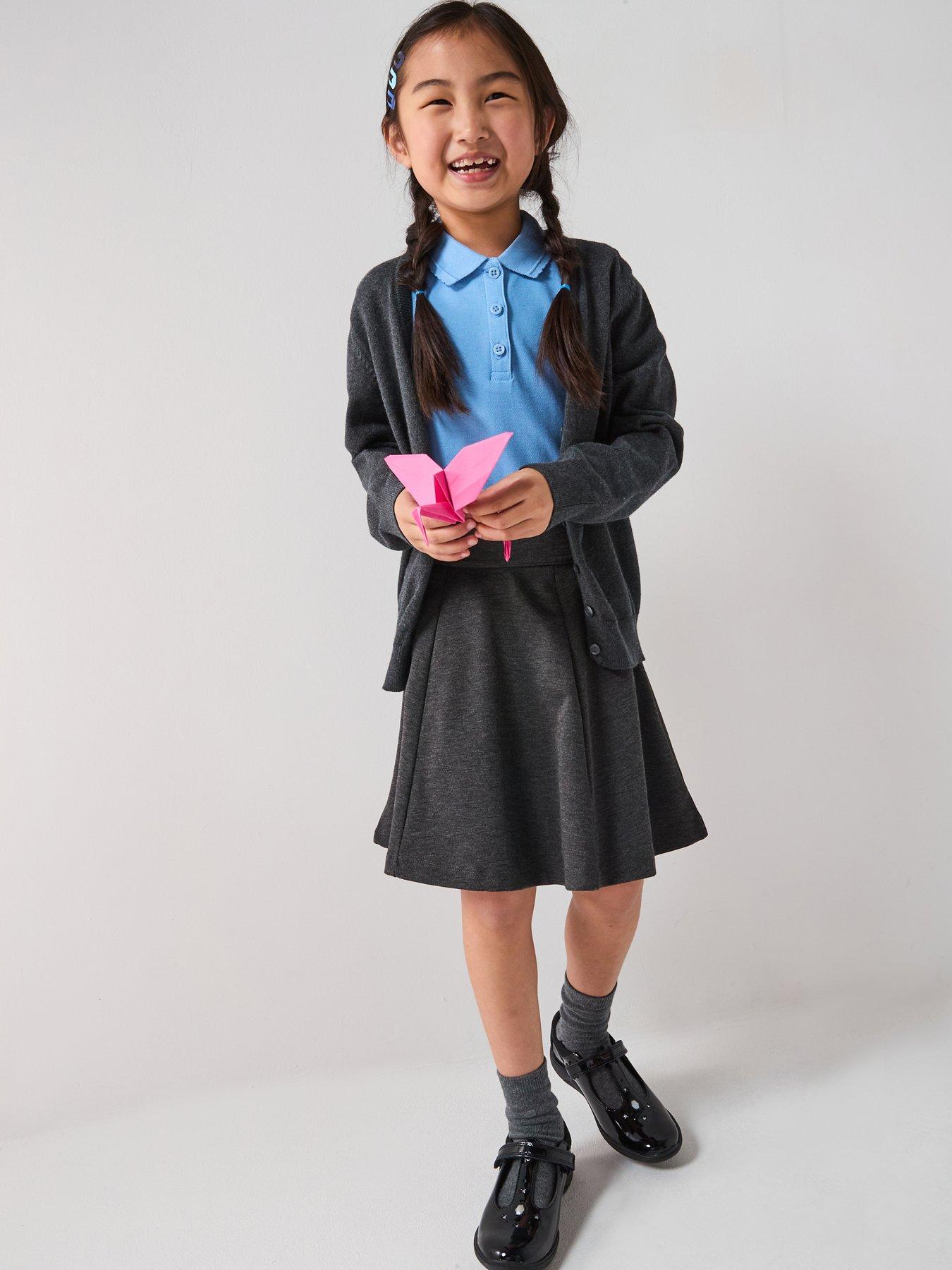 Image 7 of 7 of The Very Collection Girls 2 Pack Jersey Skater Skirts - Grey