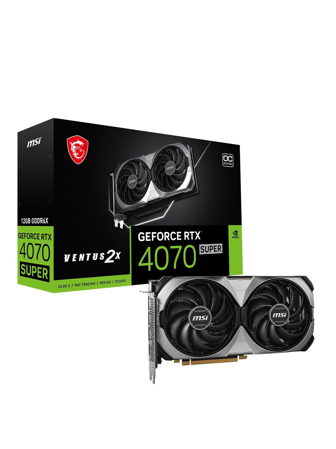 Image 1 of 7 of MSI RTX 4070 Super 12GB Ventus 2X Overclocked Graphics Card