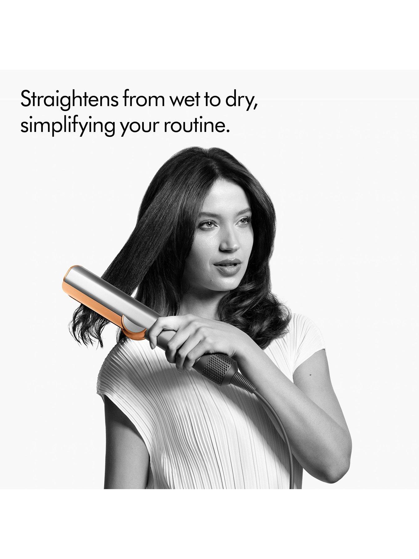 Airstrait Wet to Dry Hair Straightener with Air No Hot Plates No Heat Damage Nickel Copper