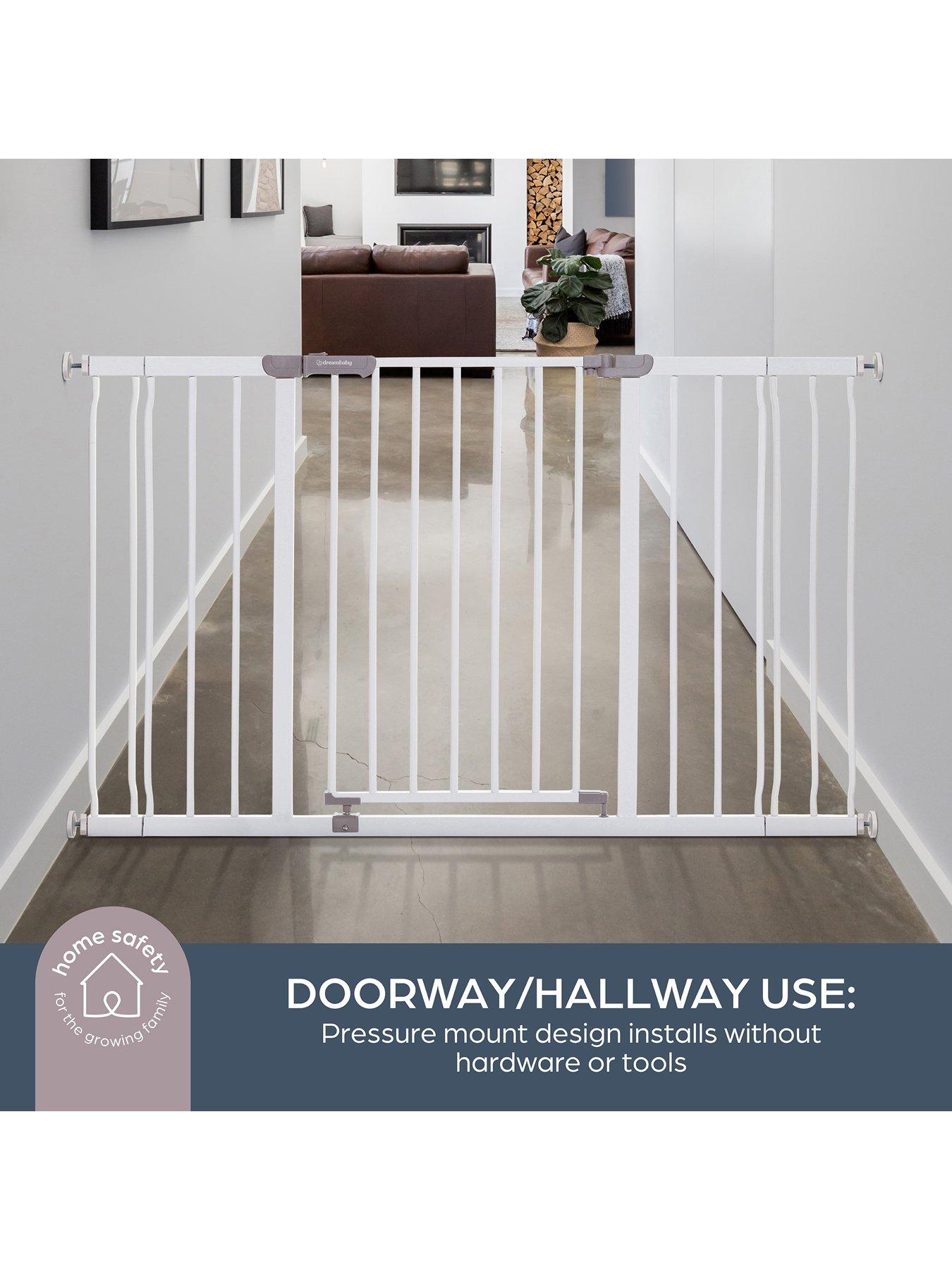 Image 7 of 7 of Dreambaby Ava Wide Gate with 1 x 9cm and 1 x 18cm Extension&nbsp;- White