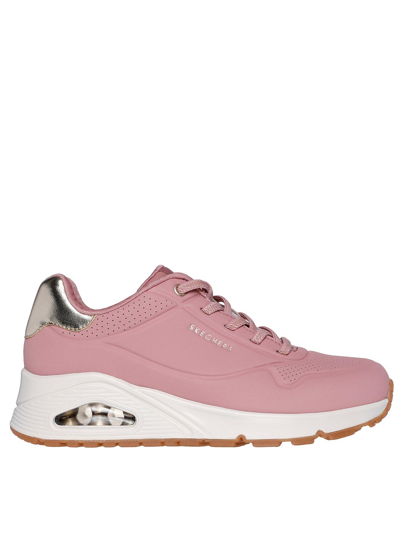 Pink skechers with bow online