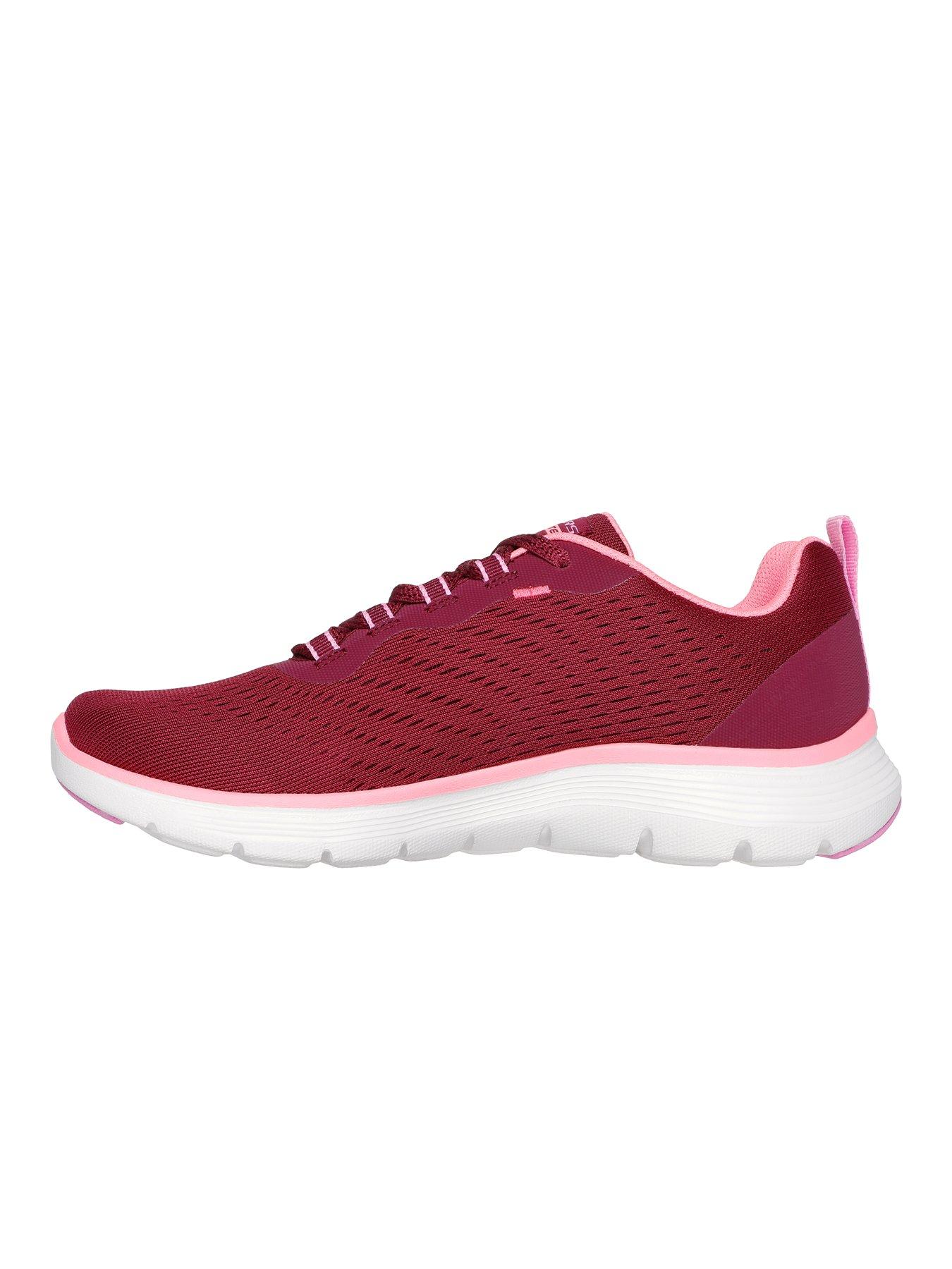 Skechers memory foam womens red on sale