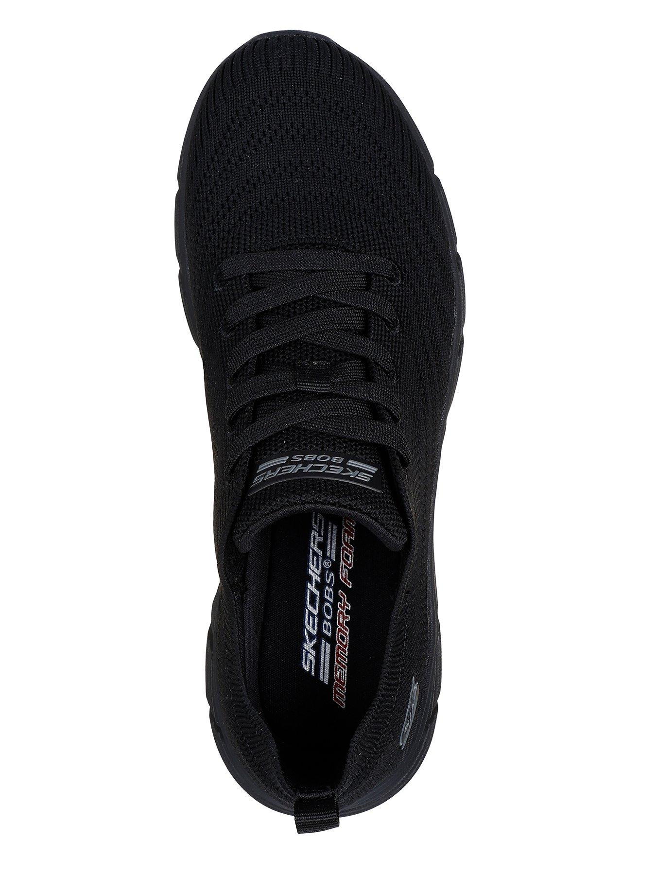 Skechers Engineer Knit Lace Up Sneaker Black Very