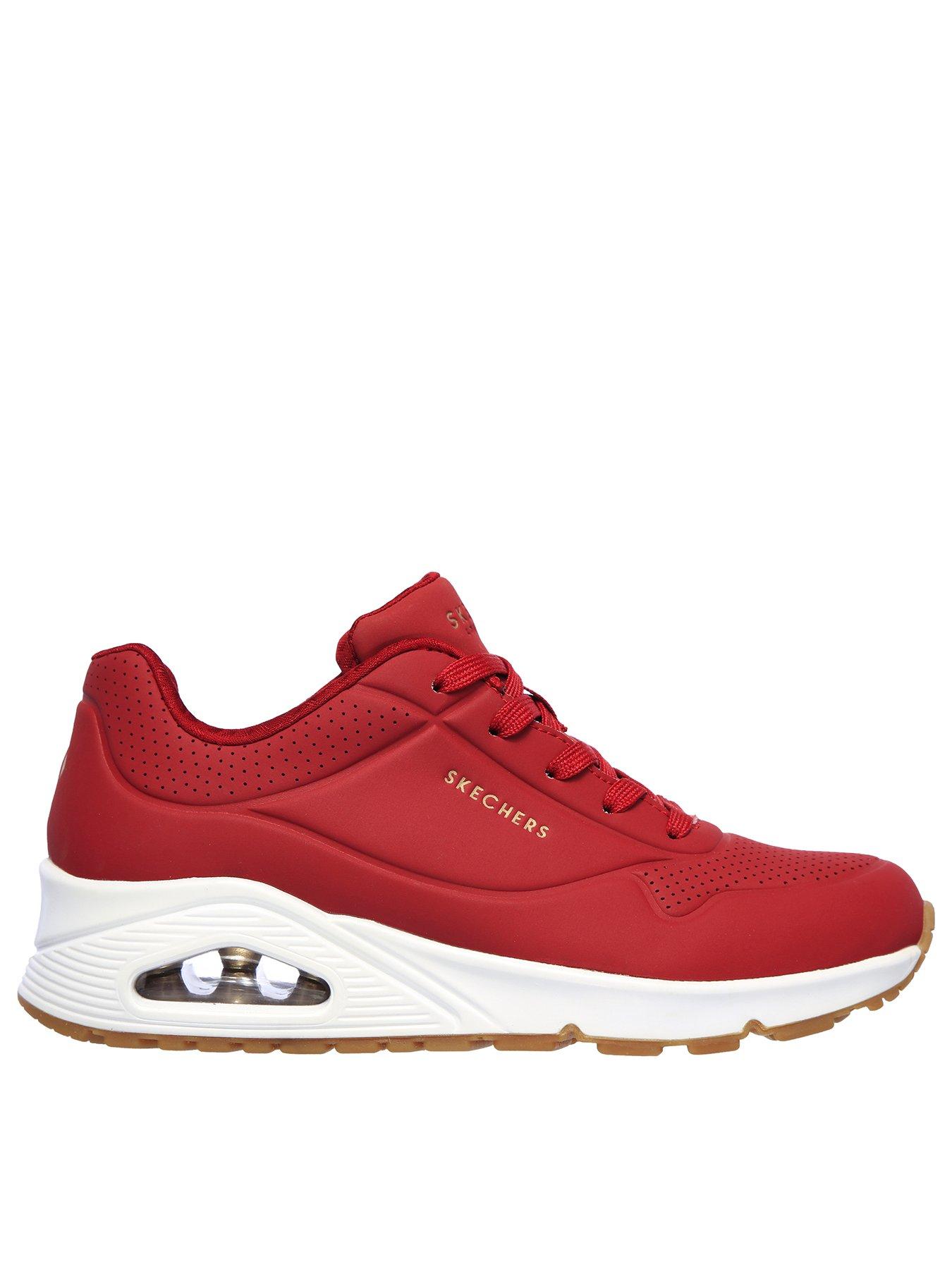Red skechers sneakers deals