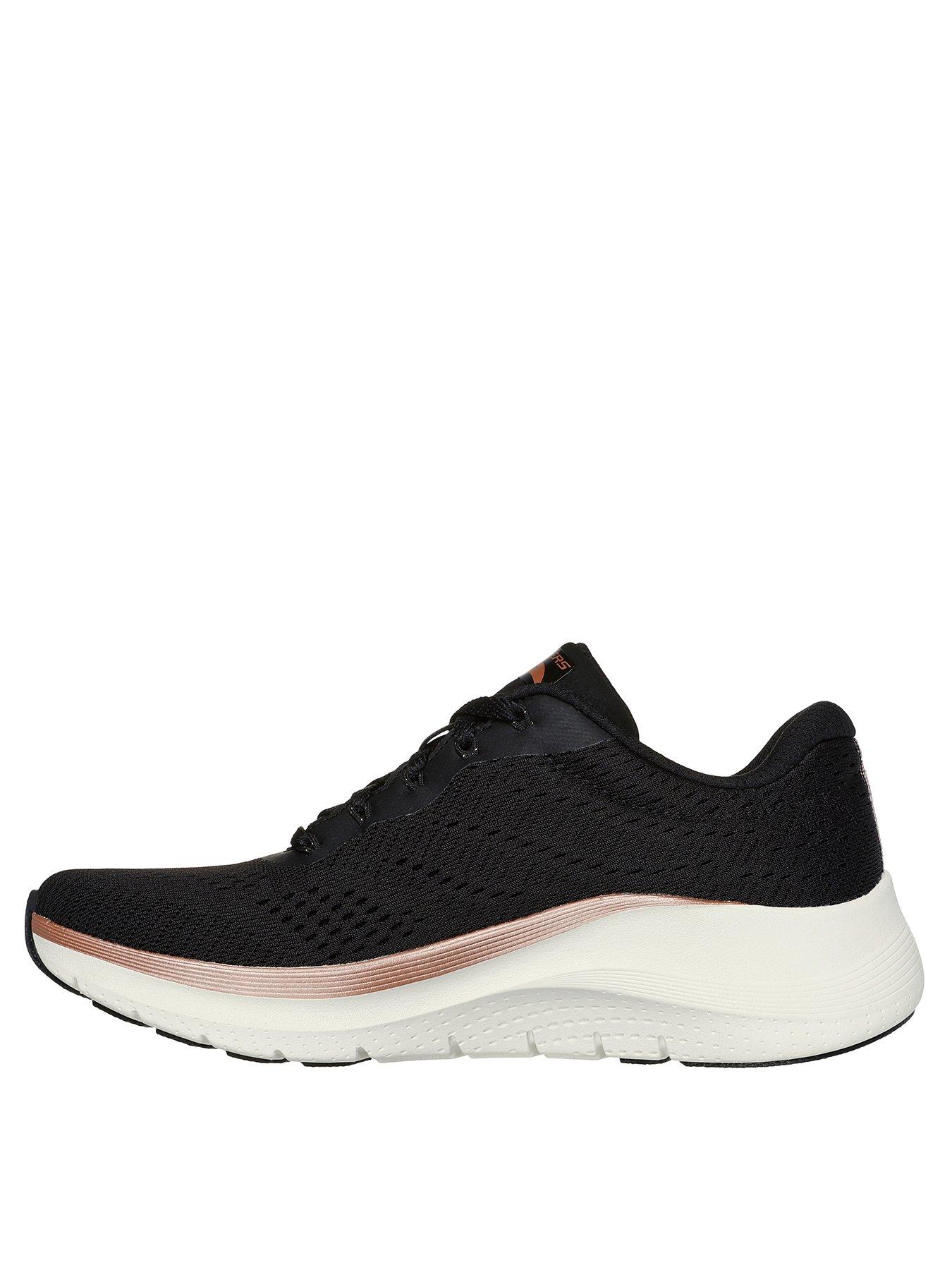 Skechers Arch Fit Engineered Mesh Lace-Up W/ Air-Cooled Mf - Black ...