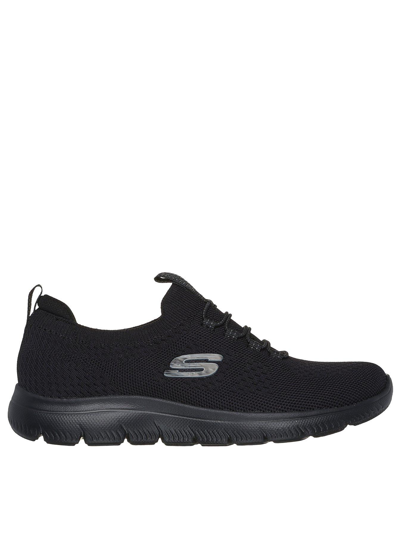 Skechers Ultra Flex 3.0 Stretch Knit Slip ins Black Knit trim Very