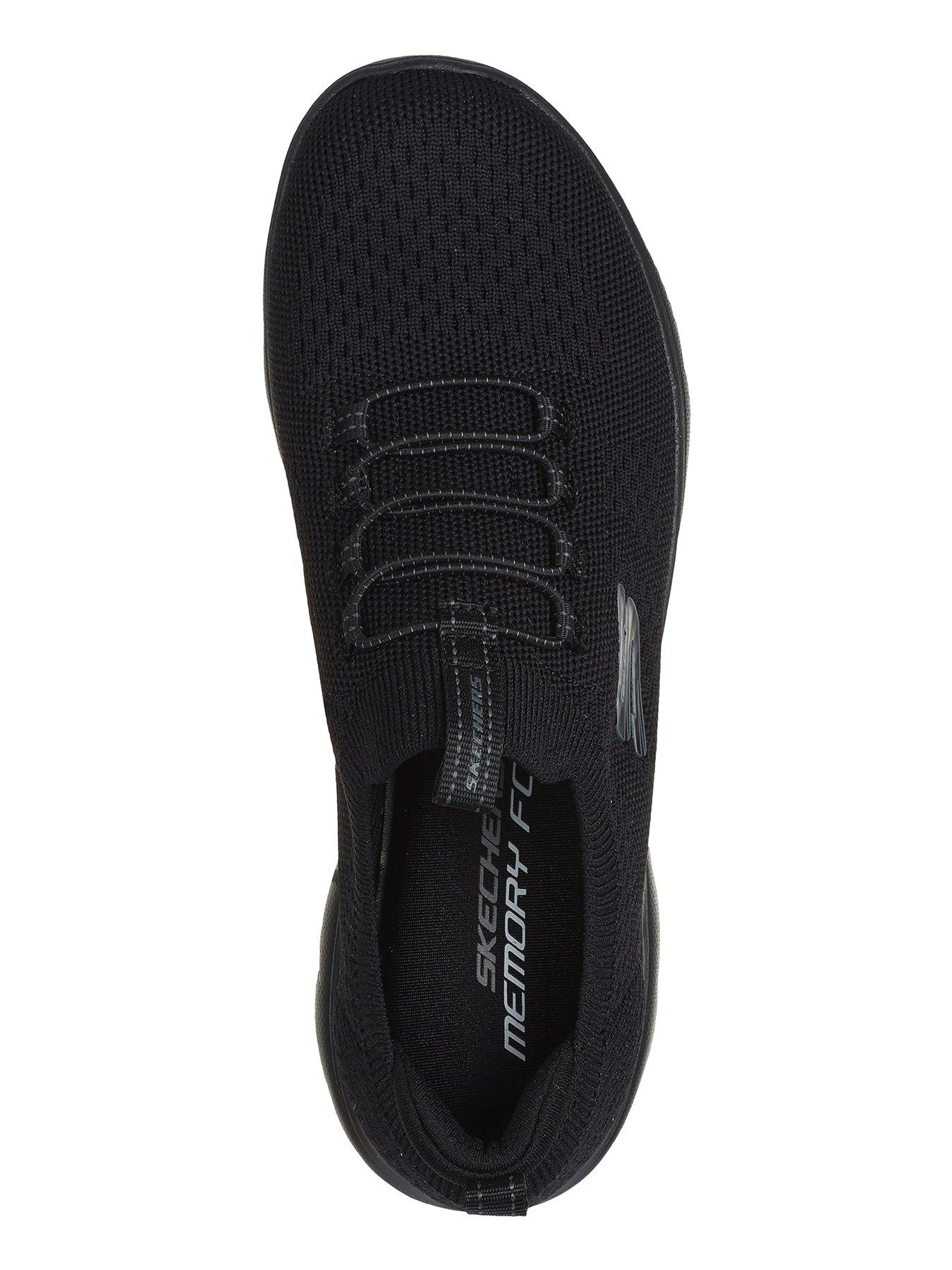 Engineered Stretch Knit Bungee Slip on W Memory Foam Black