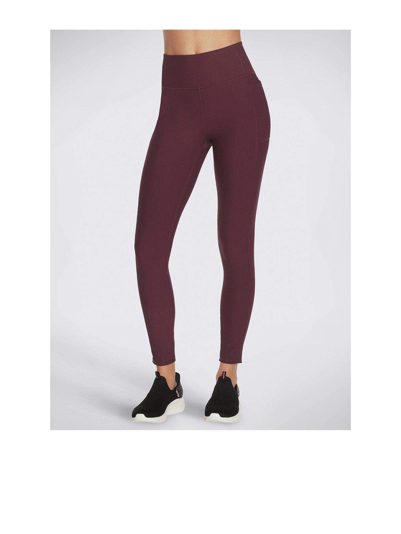 skechers goflex rib fl high waist legging - fig