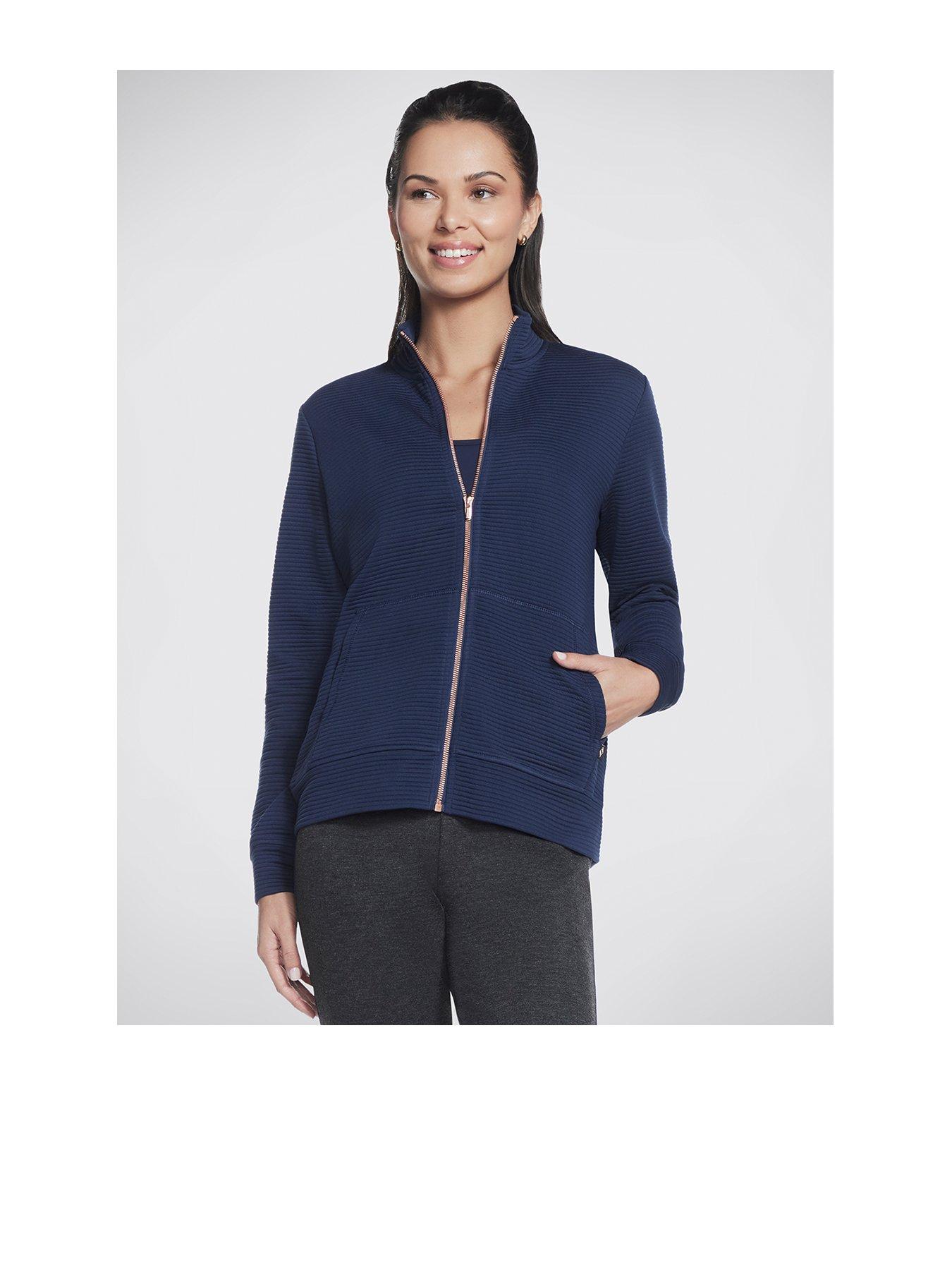 undefined The Hoodless Hoodie Go Walk Everywhere Jacket - Blue Iris