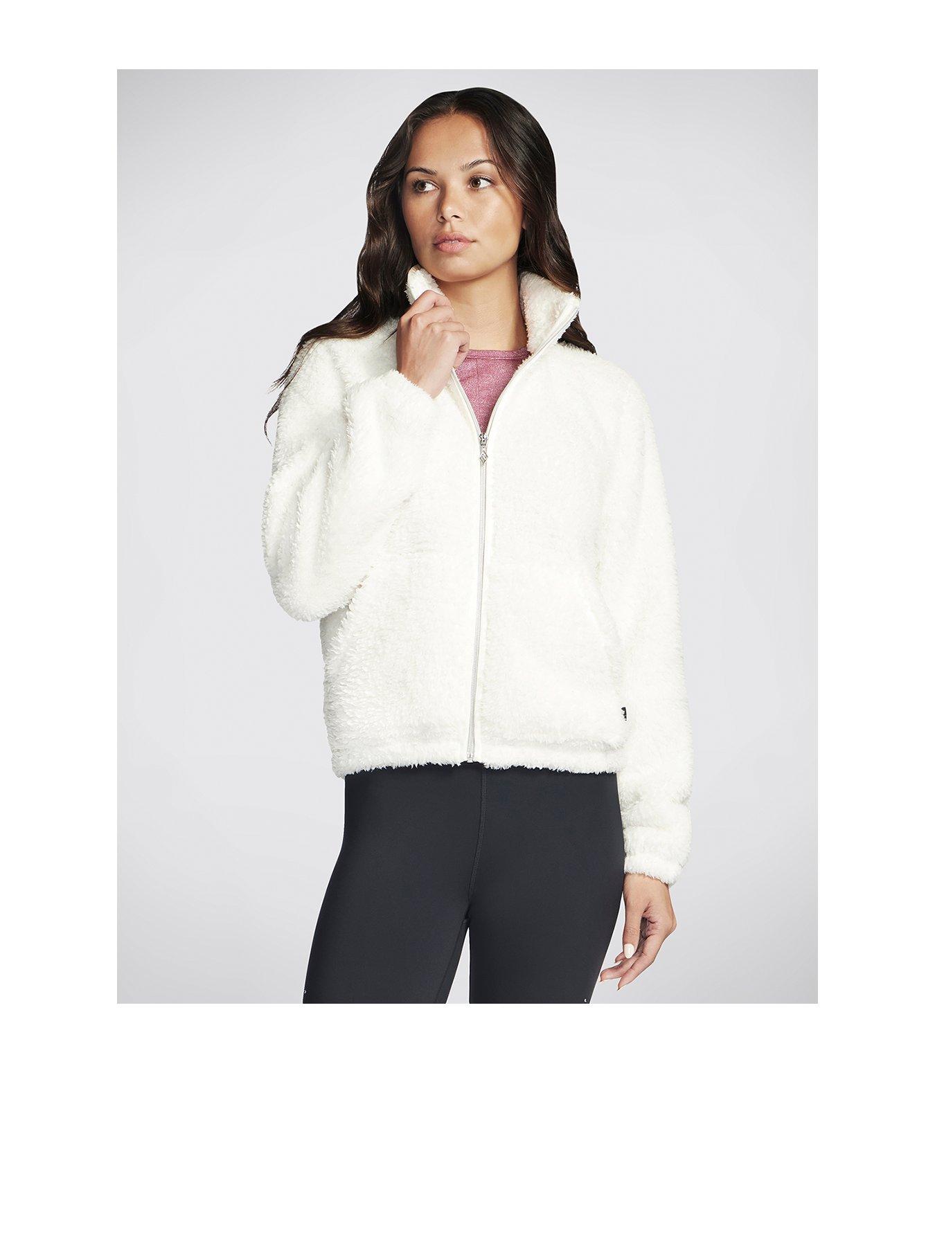Skechers Gosnuggle Sherpa Jacket Egret Off White Very
