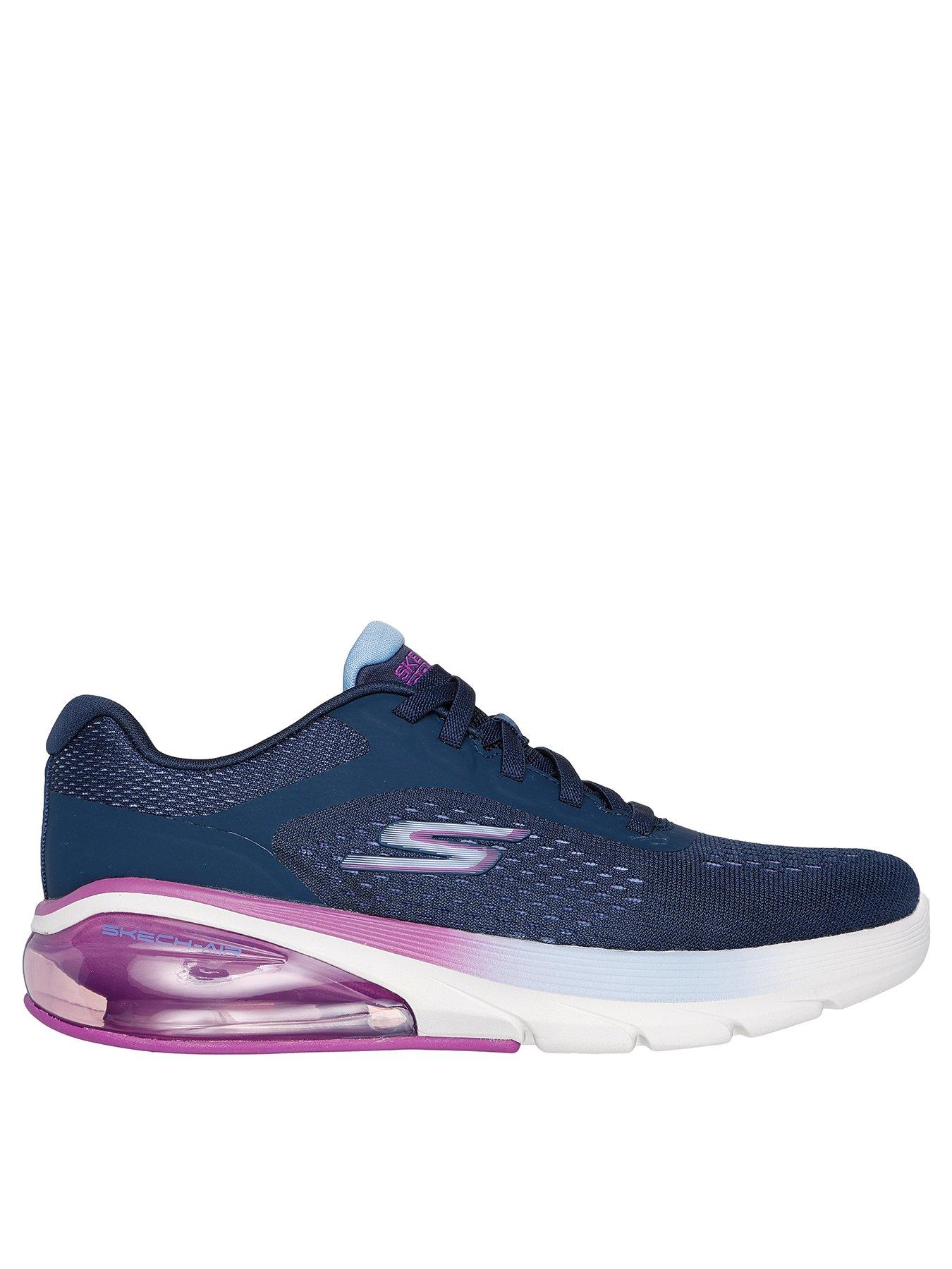 Engineered Mesh Bungee Ombre Trainers Navy