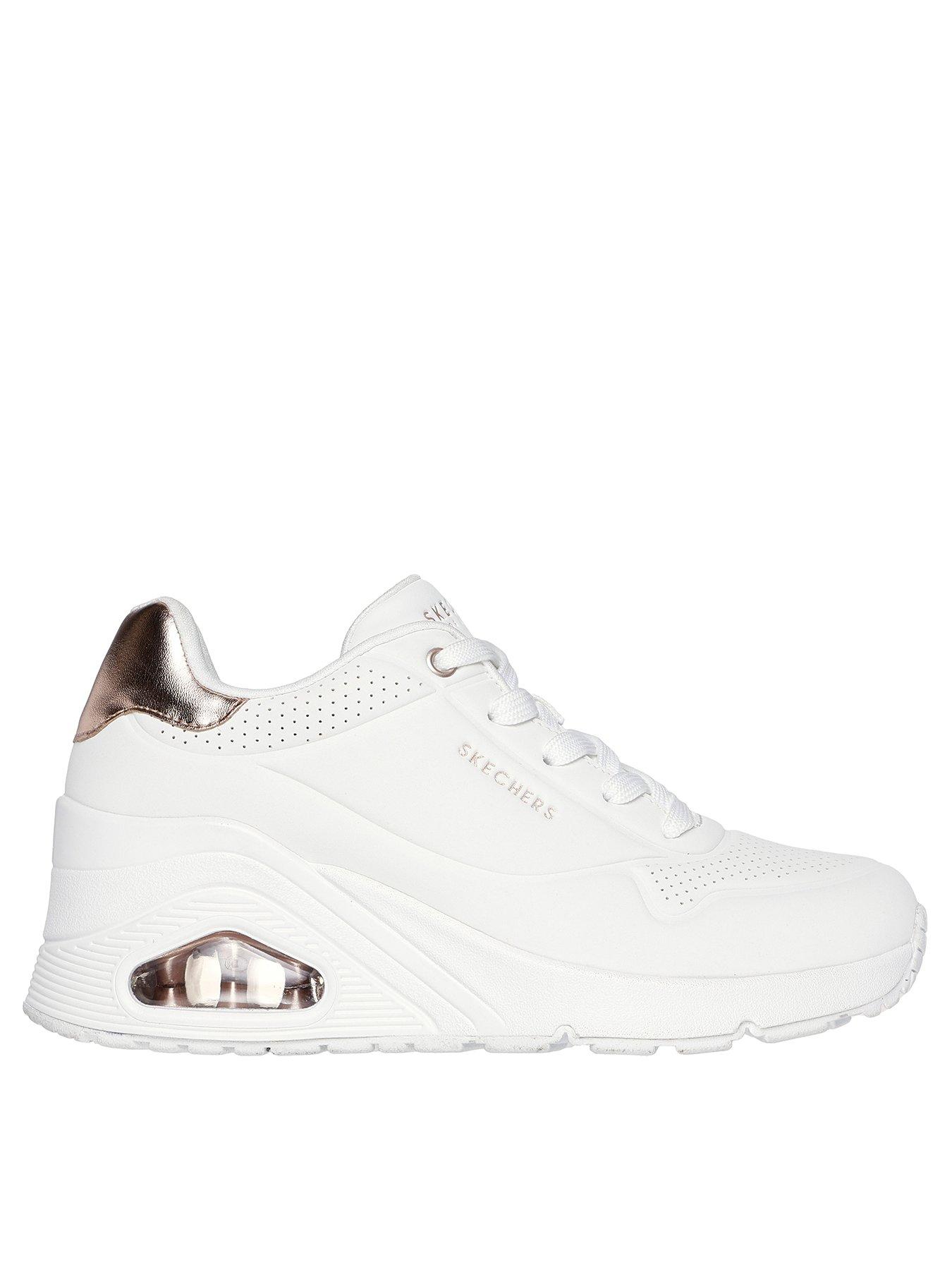 Skechers Durabuck Metallic Trimmed Gore Lace Slip On Fashion Sneaker Very