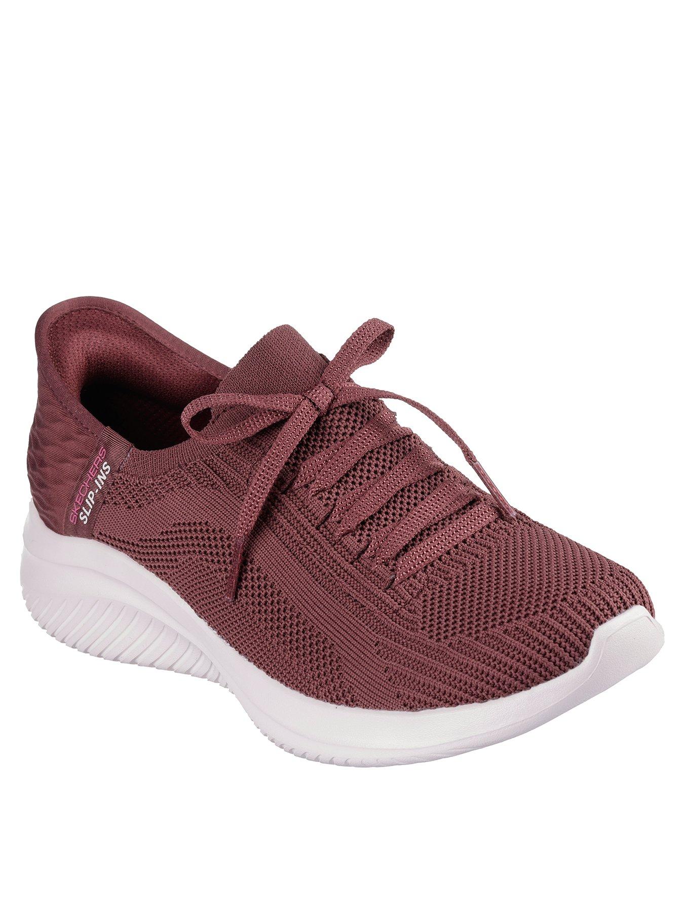 Skechers stretch knit red on sale