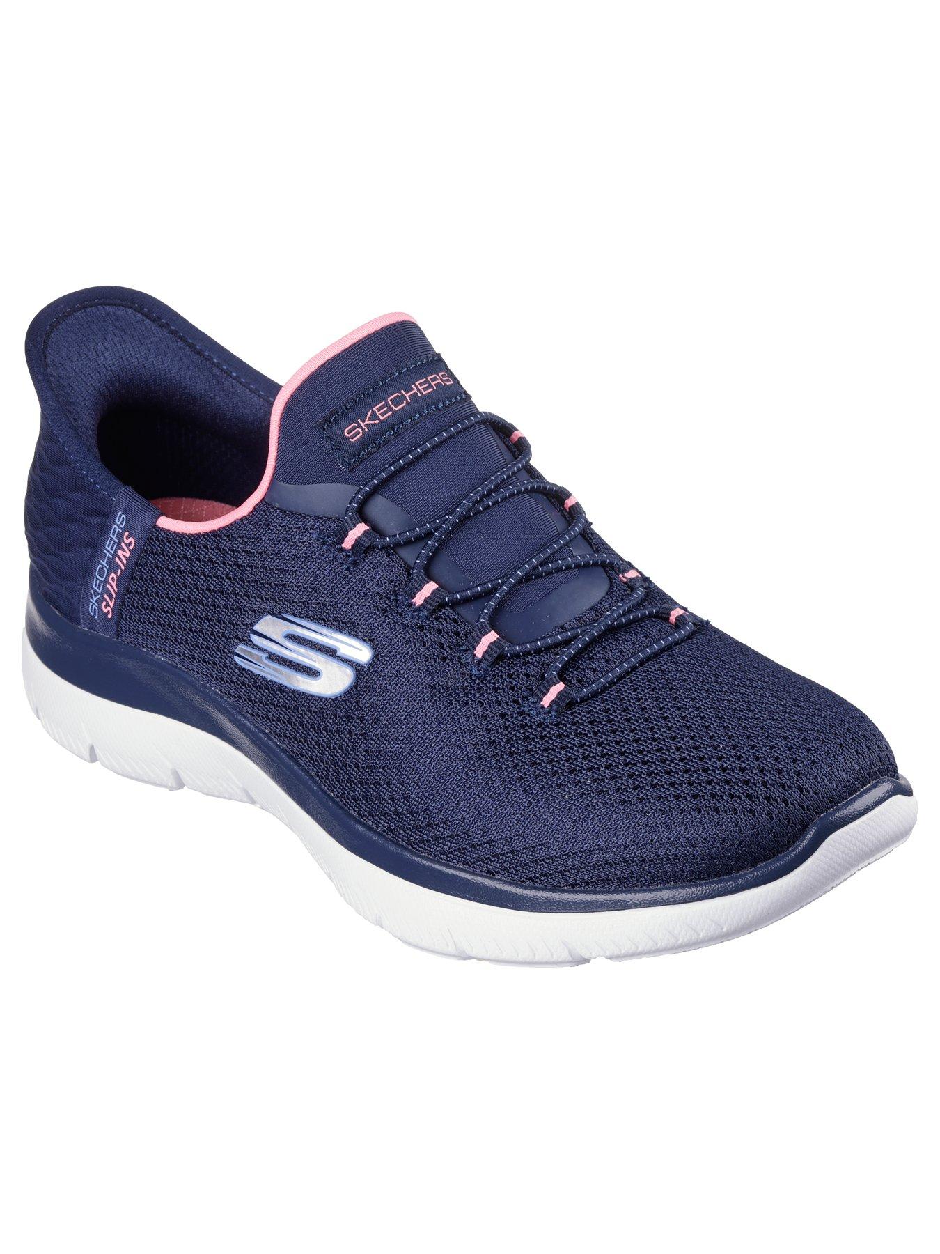 Skechers mesh bungee slip on online