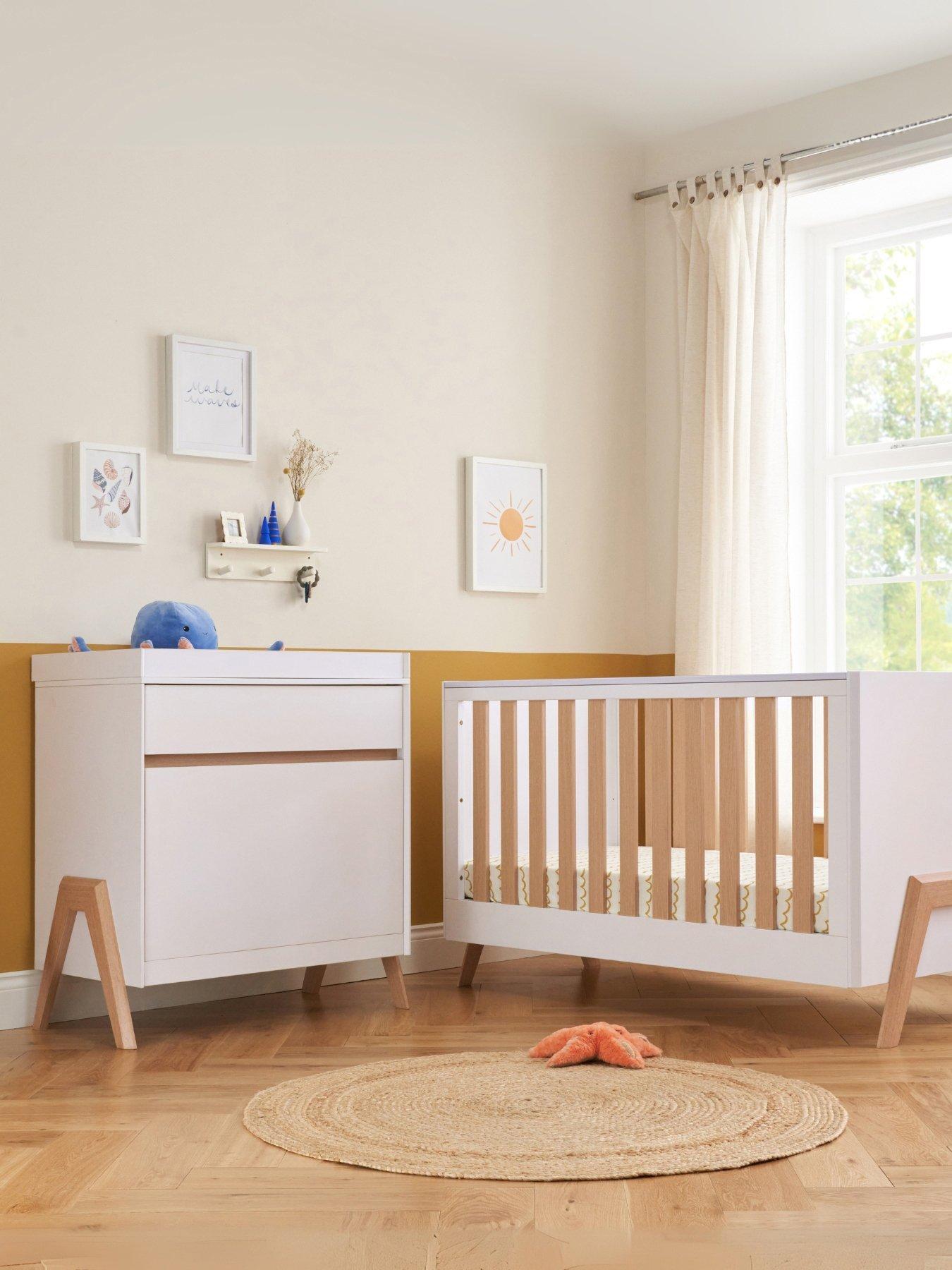 Product photograph of Tutti Bambini Fuori 2 Piece Furniture Room Set - White Oak from very.co.uk