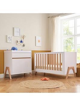 Product photograph of Tutti Bambini Fuori 2 Piece Furniture Room Set - White Oak from very.co.uk