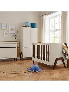 Product photograph of Tutti Bambini Fuori 3 Piece Furniture Room Set - White Sand Walnut from very.co.uk