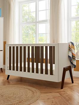 Product photograph of Tutti Bambini Fuori Cot Bed - White Sand Walnut from very.co.uk