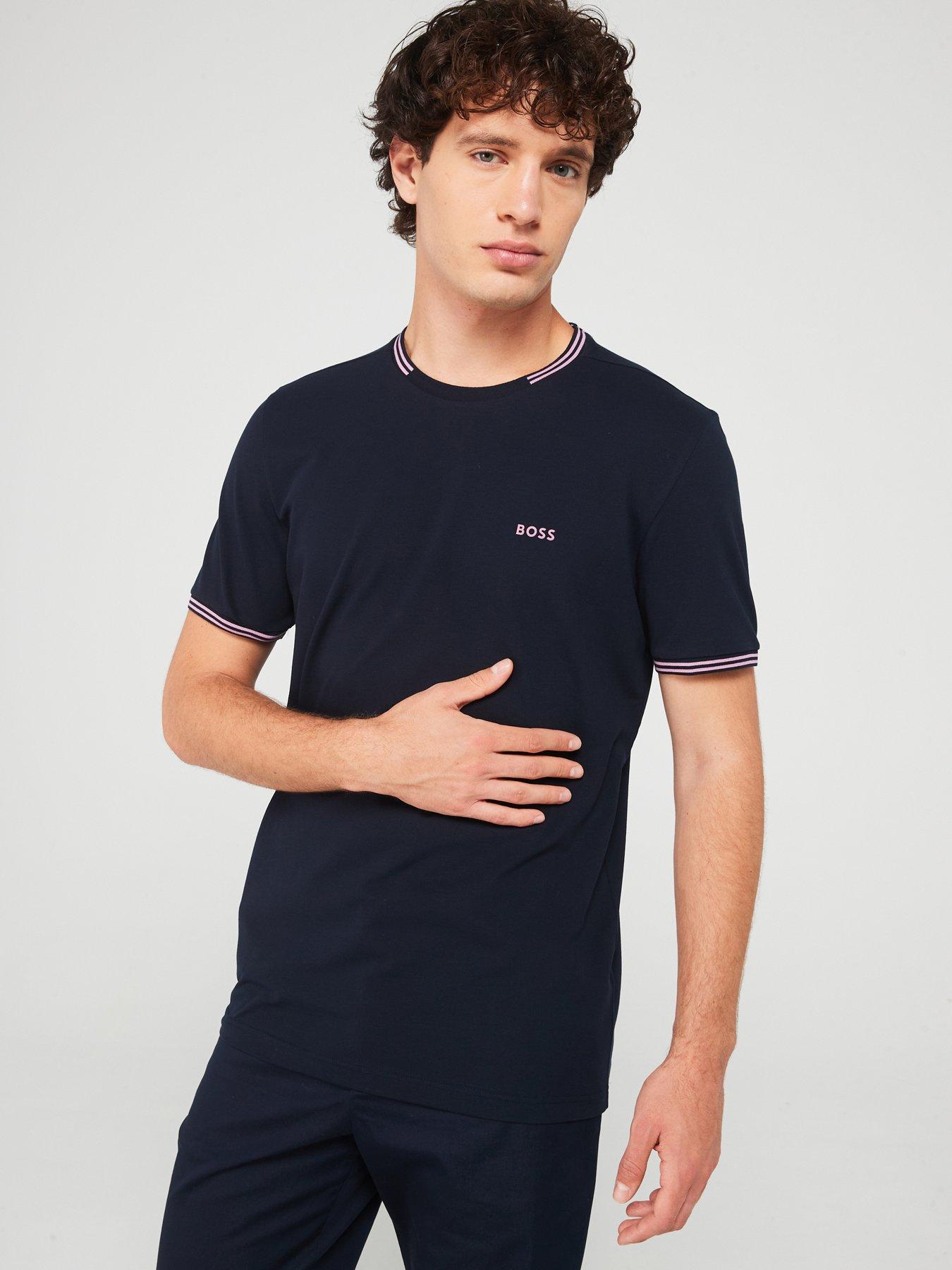 undefined Taul Regular Fit Stretch Pique T-shirt - Navy