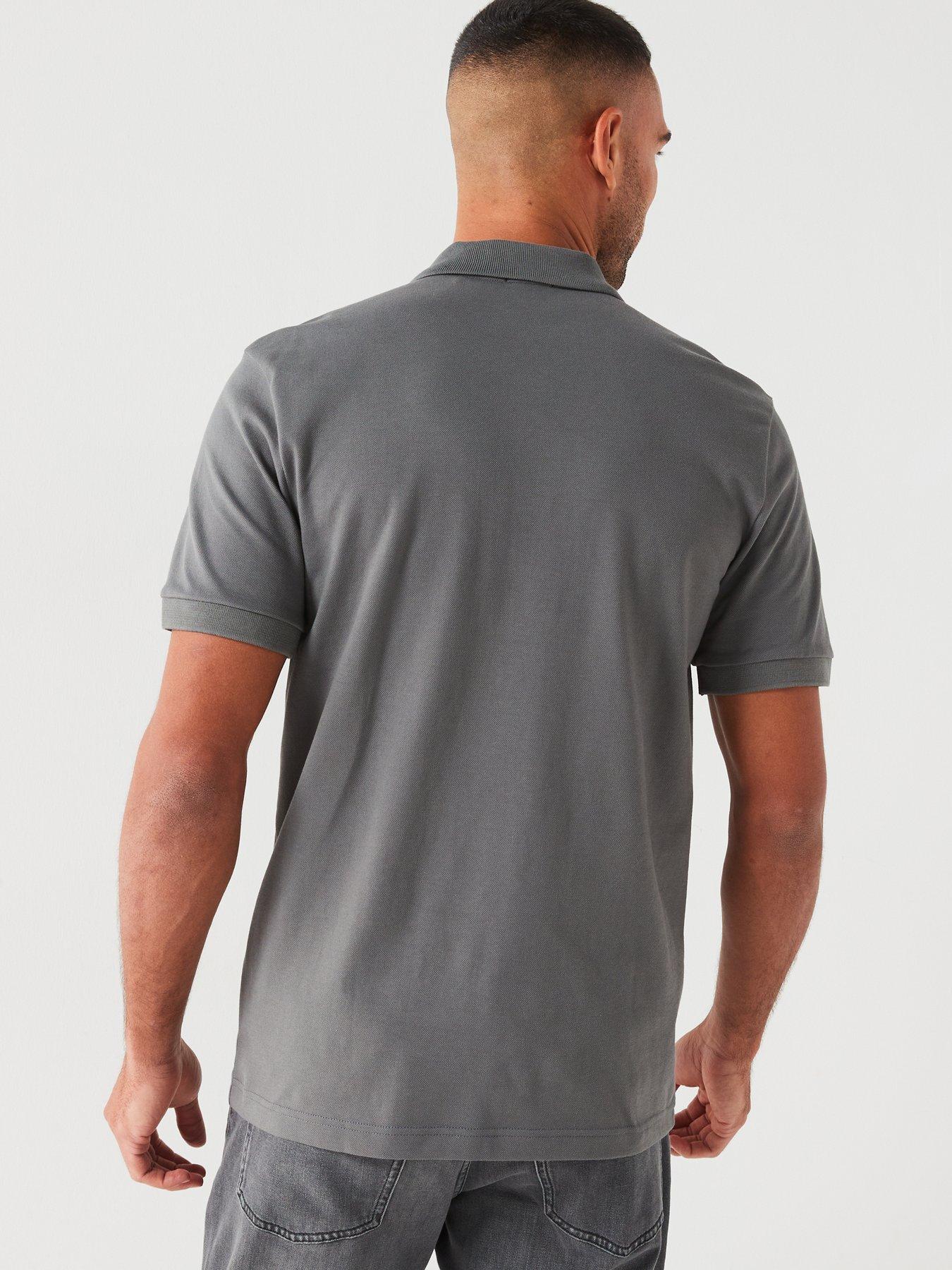 Image 2 of 4 of BOSS Passenger Slim Fit Tonal Logo Polo Shirt - Grey