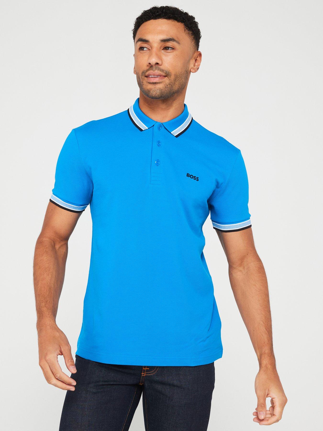 BOSS Paddy Regular Fit Tipping Polo Shirt | Very.co.uk