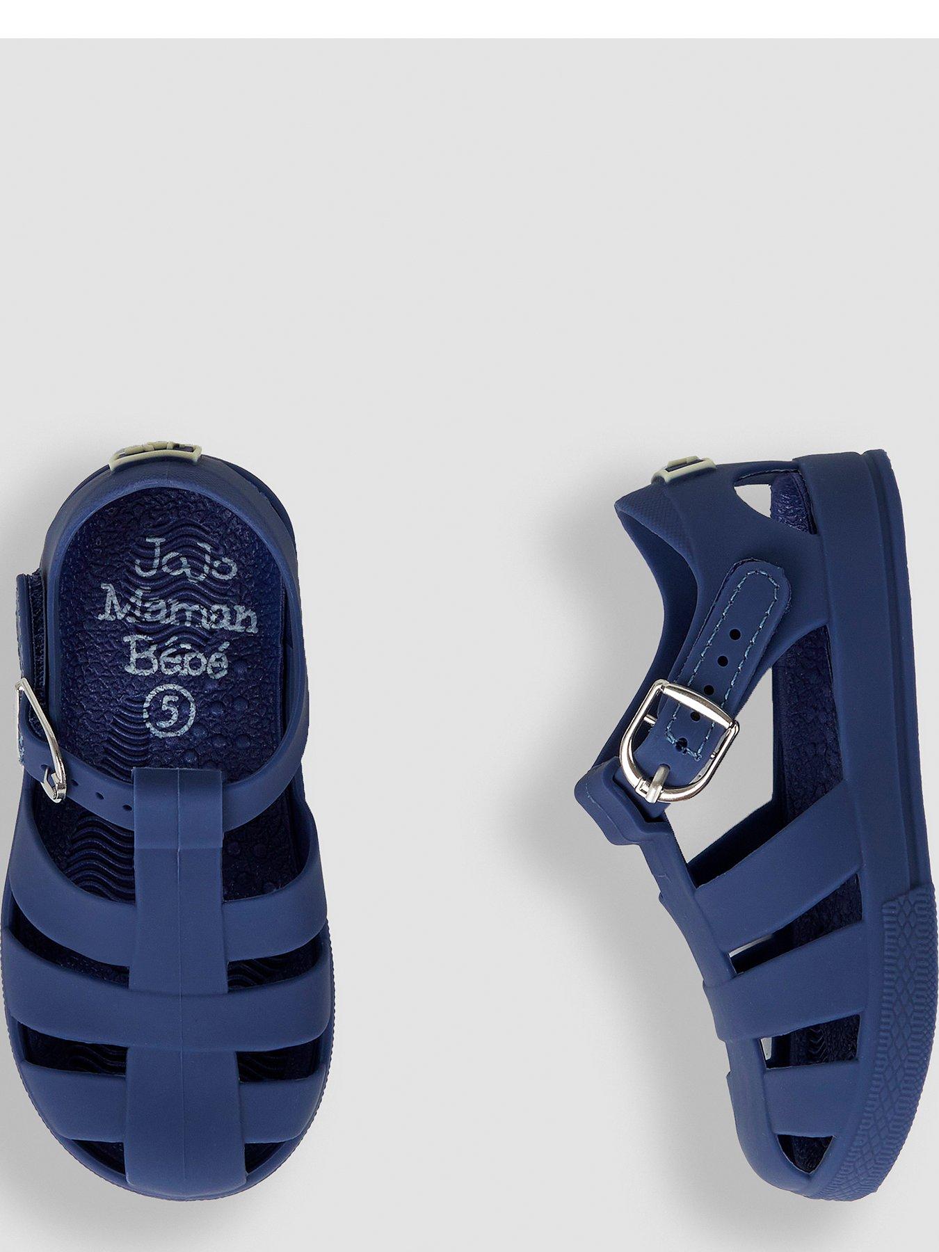 JoJo Maman Bebe Boys Jelly Sandals Navy Very