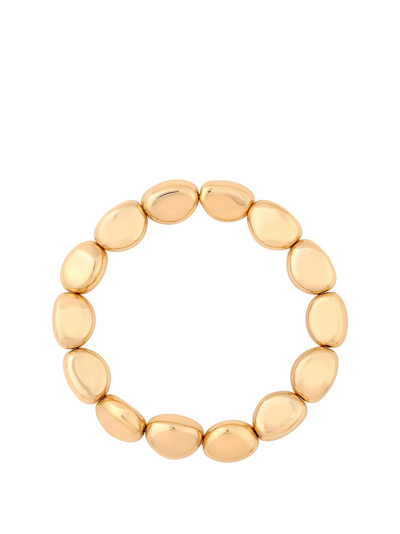 undefined Gold Plate Polsihed Nugget Bracelet