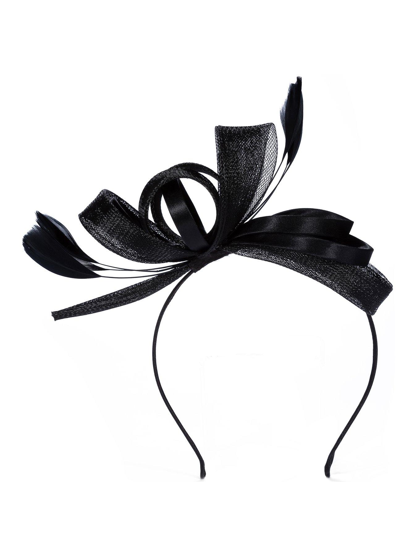 Image of Jon Richard Black Medium Fascinator Headband