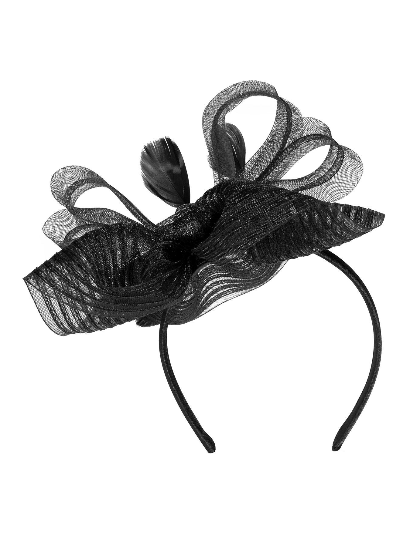 Image 2 of 3 of Jon Richard Black Hat Fascinator